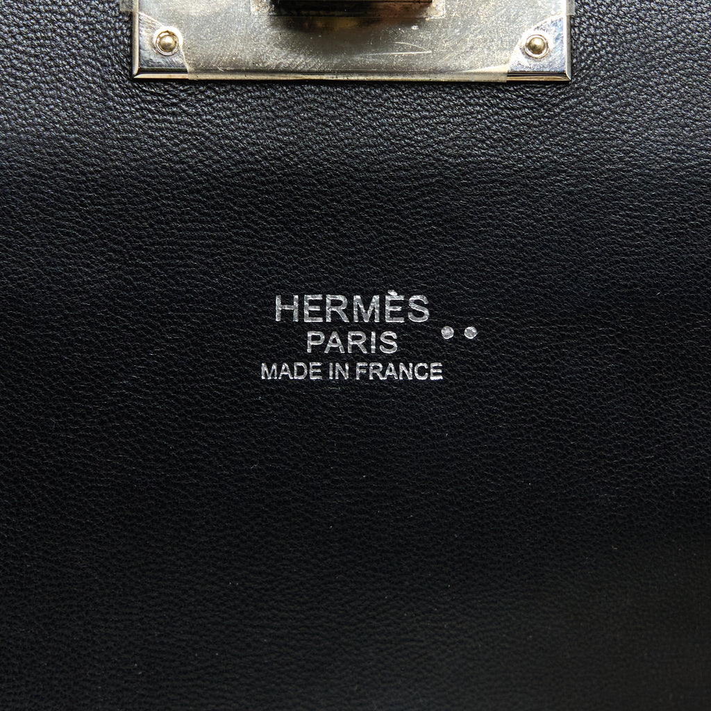 HERMES TOOLBOX 20 MAT CROCODILE/SWIFT BLACK SHW