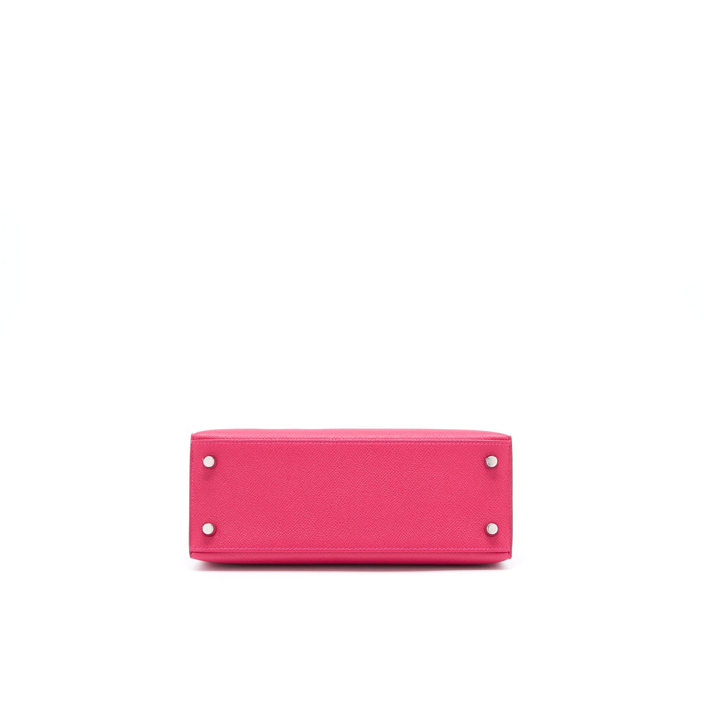 HERMES KELLY 25 EPSOM FRAMBOISE/PRUNE SHW