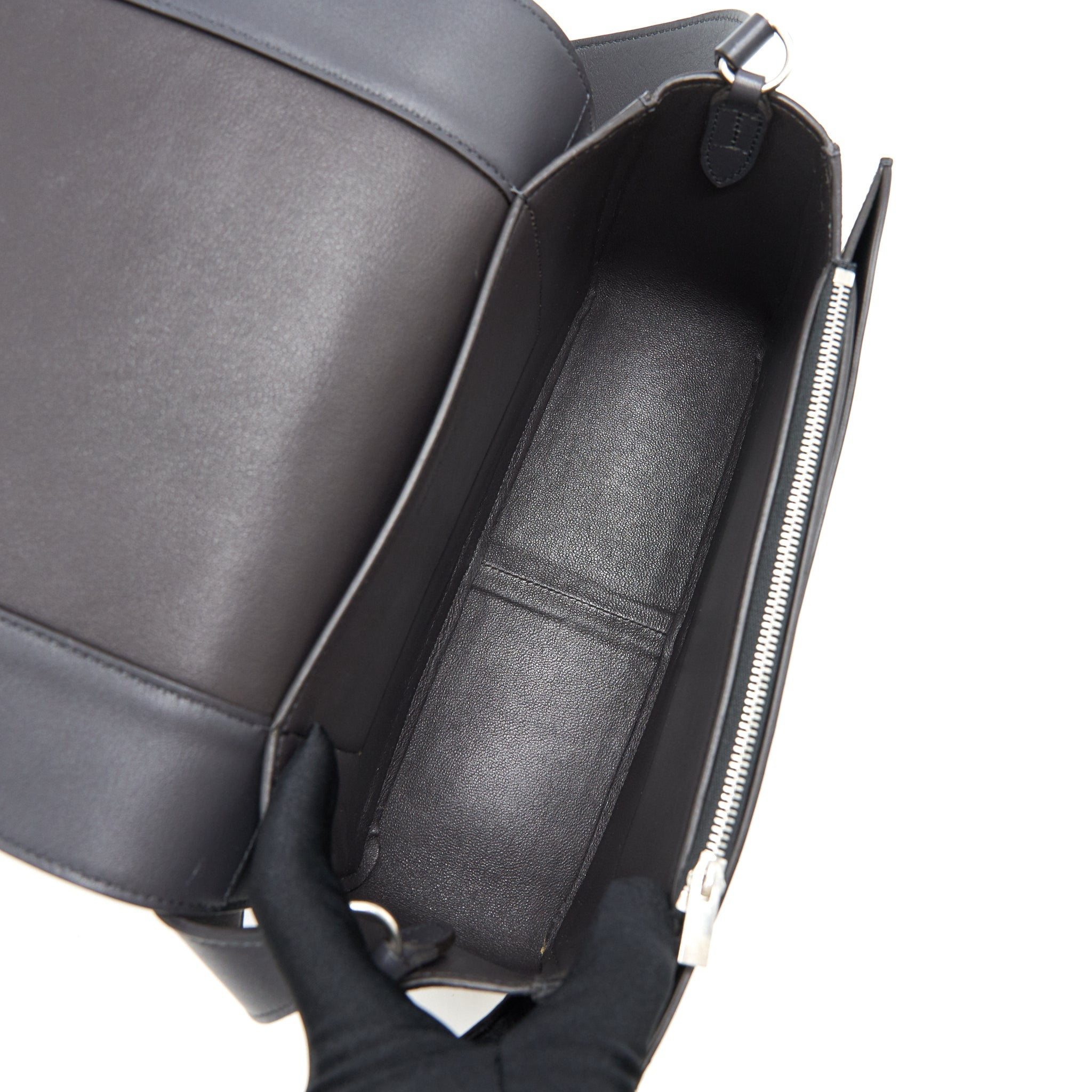 CELINE FRAME SHOULDER BAG LIGHT PURPLE/ DARK GREY