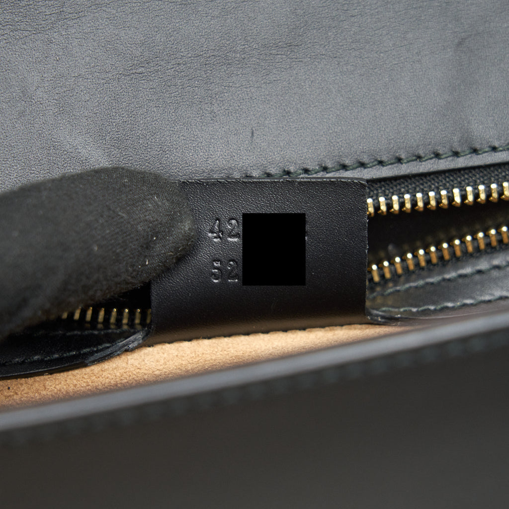 GUCCI SYLVIA SMALL LEATHER BAG BLACK