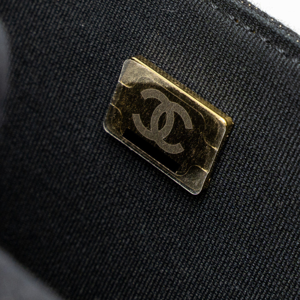 CHANEL 23S FLAP BAG DENIM DARK BLUE BRUSHED GHW (MICROCHIP)