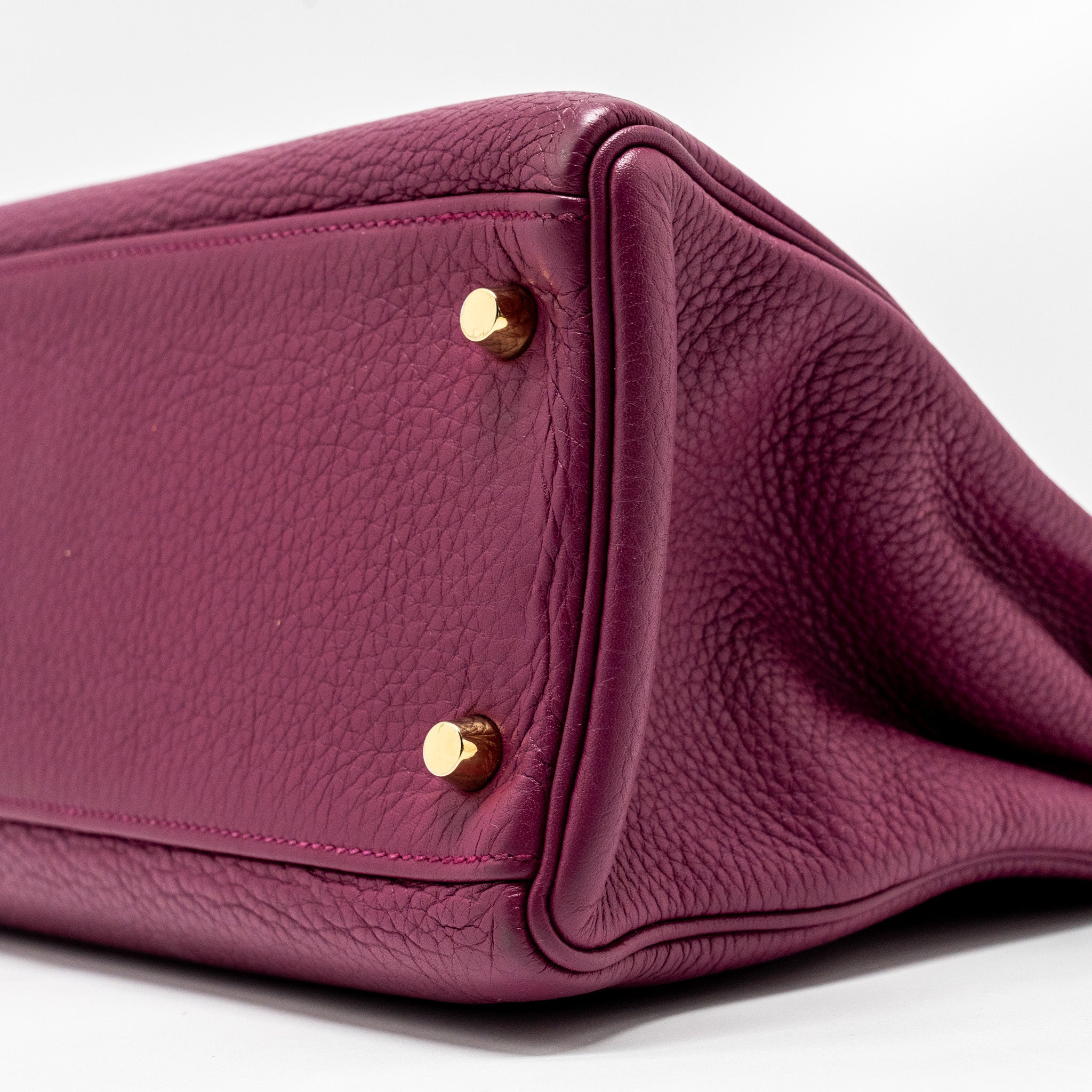 HERMES KELLY 32 CLEMENCE PURPLE TOSCA GHW