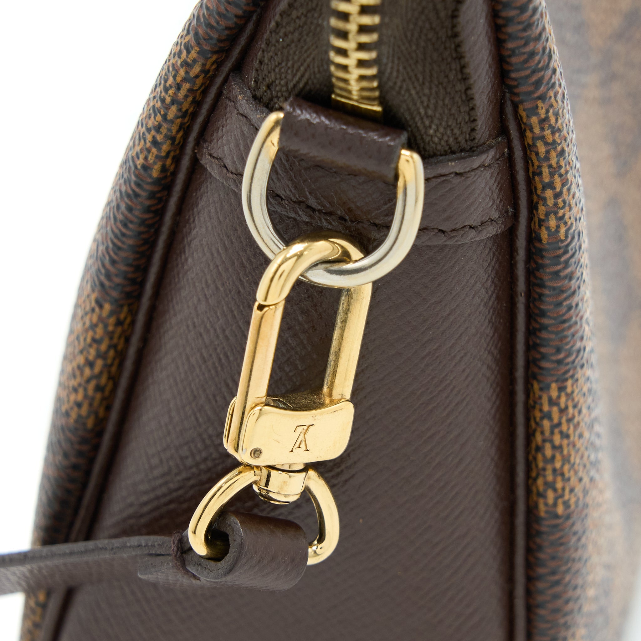 LOUIS VUITTON MINI CLUTCH DAMIER EBENE CANVAS GHW
