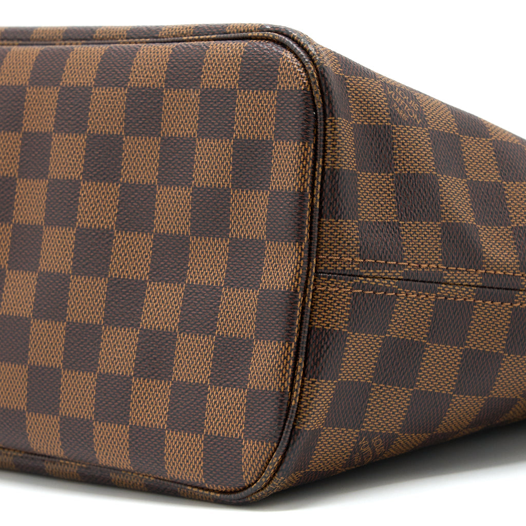 LOUIS VUITTON NEVERFULL MM DAMIER EBENE CANVAS GHW