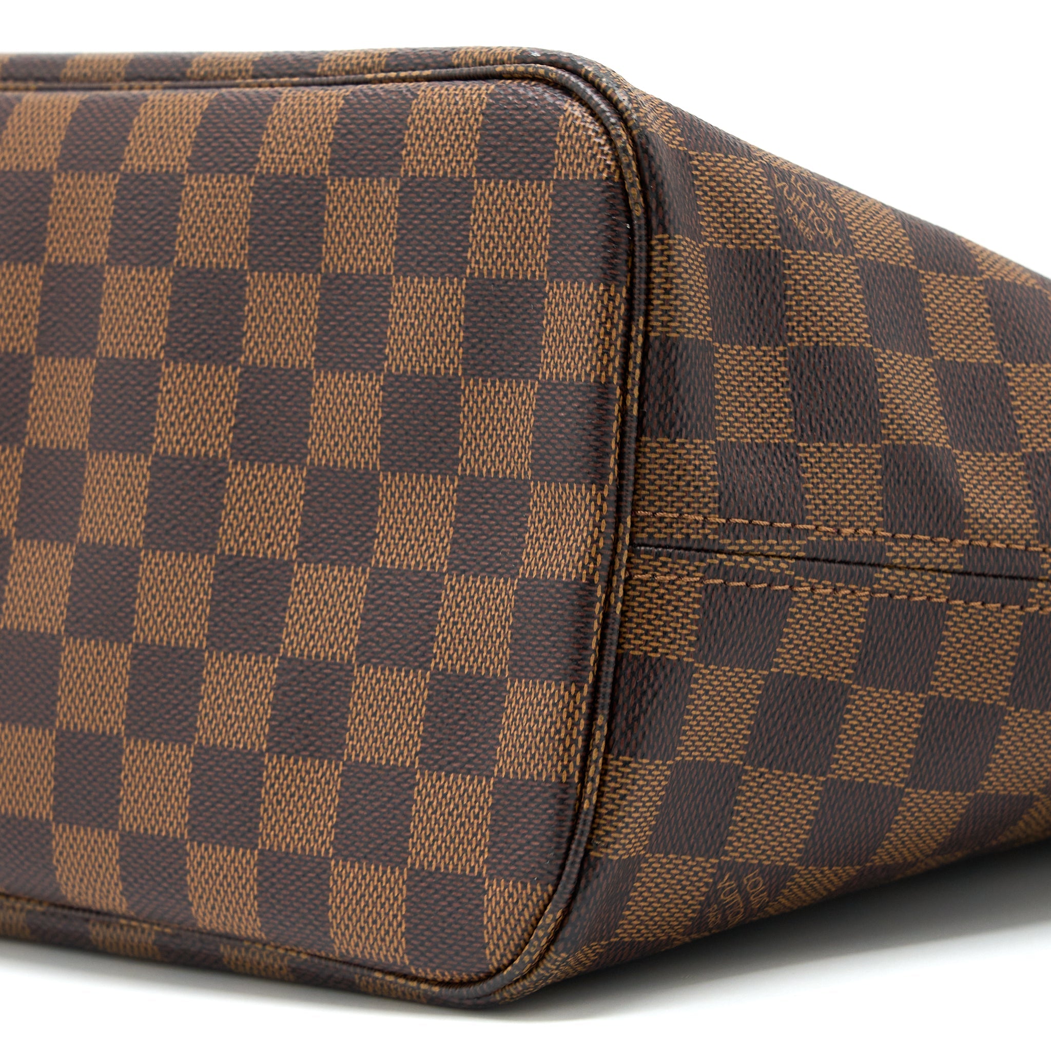 LOUIS VUITTON NEVERFULL MM DAMIER EBENE CANVAS GHW