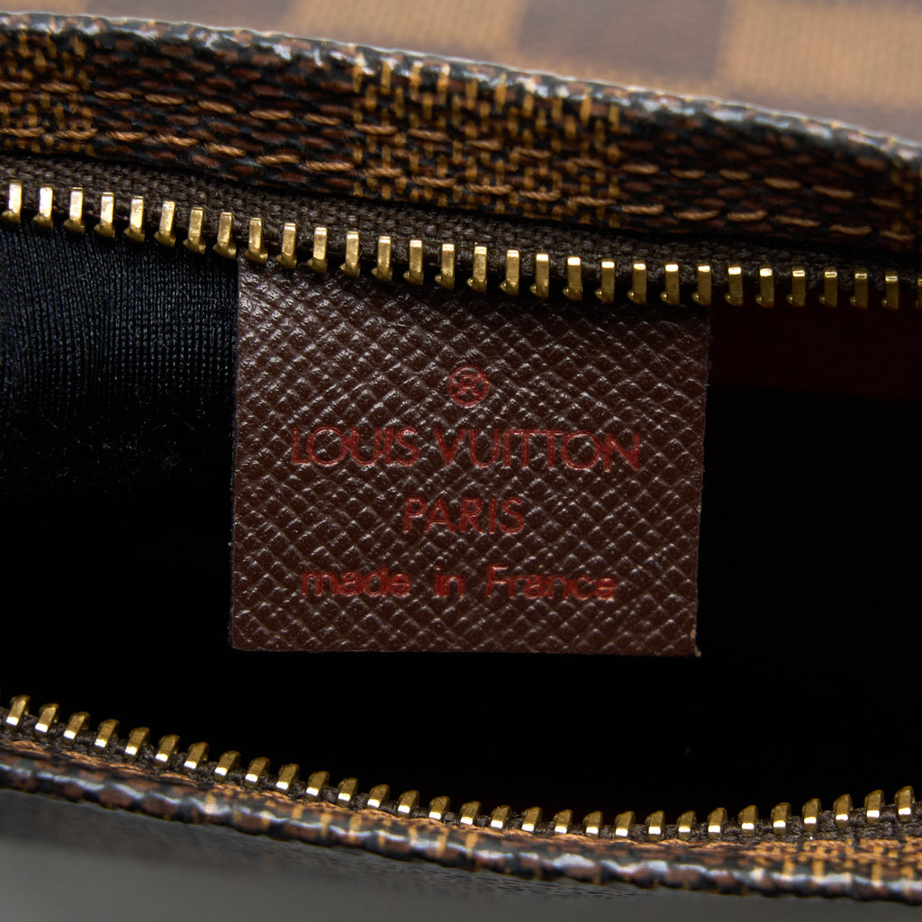 LOUIS VUITTON MINI CLUTCH DAMIER EBENE CANVAS GHW