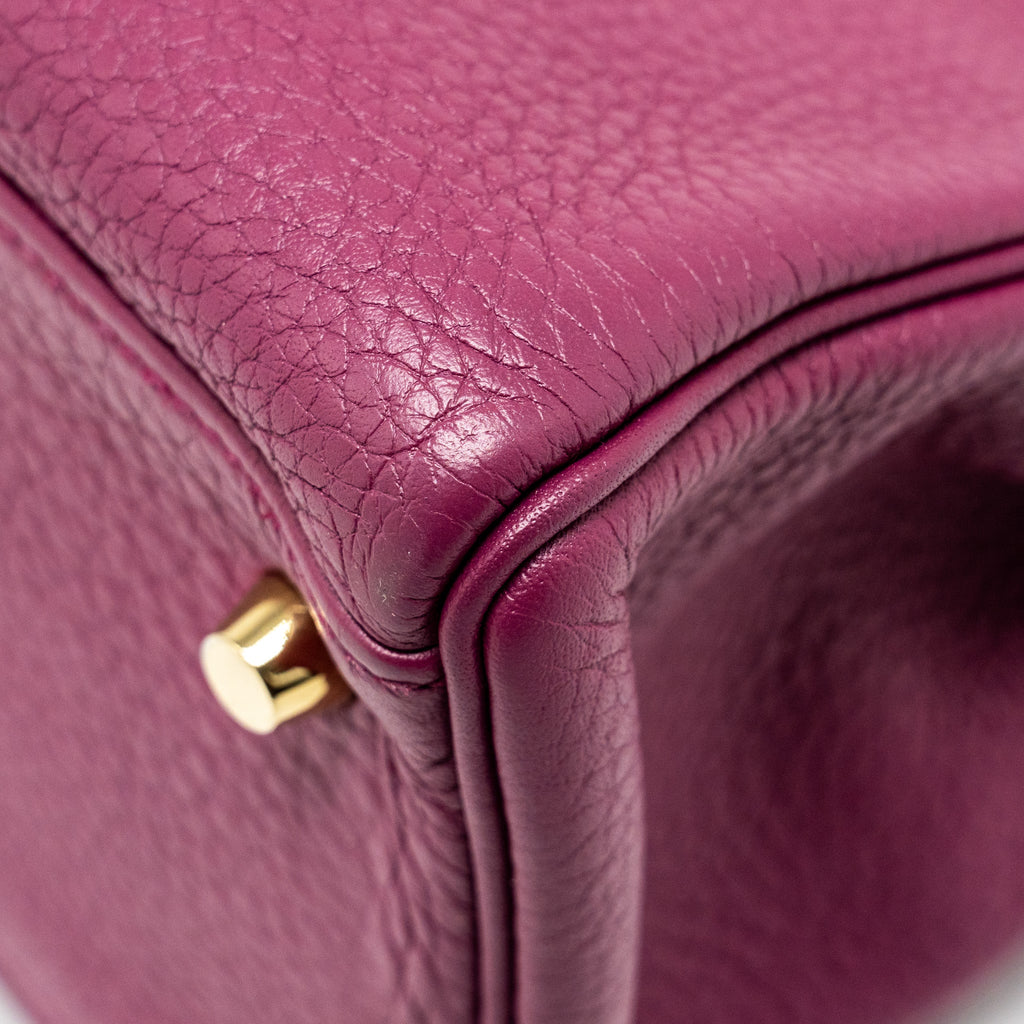 HERMES KELLY 32 CLEMENCE PURPLE TOSCA GHW