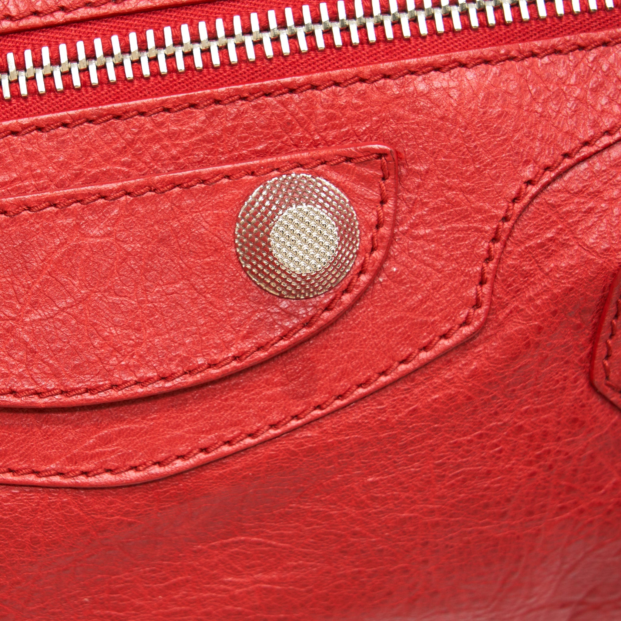 BALENCIAGA GIANT CITY BAG RED SHW