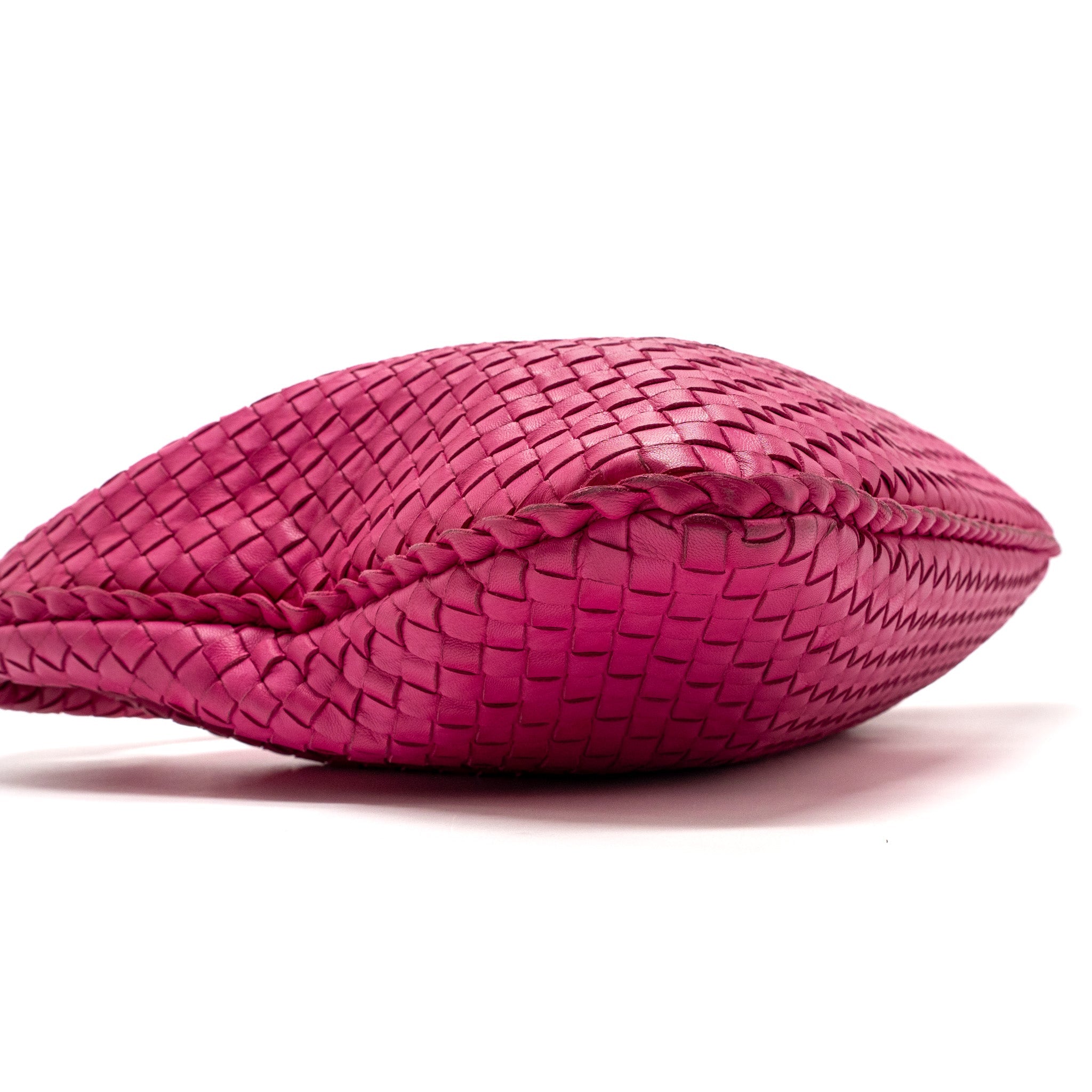 BOTTEGA VENETA INTRECCIATO LARGE SHOULDER BAG NAPPA PINK SHW