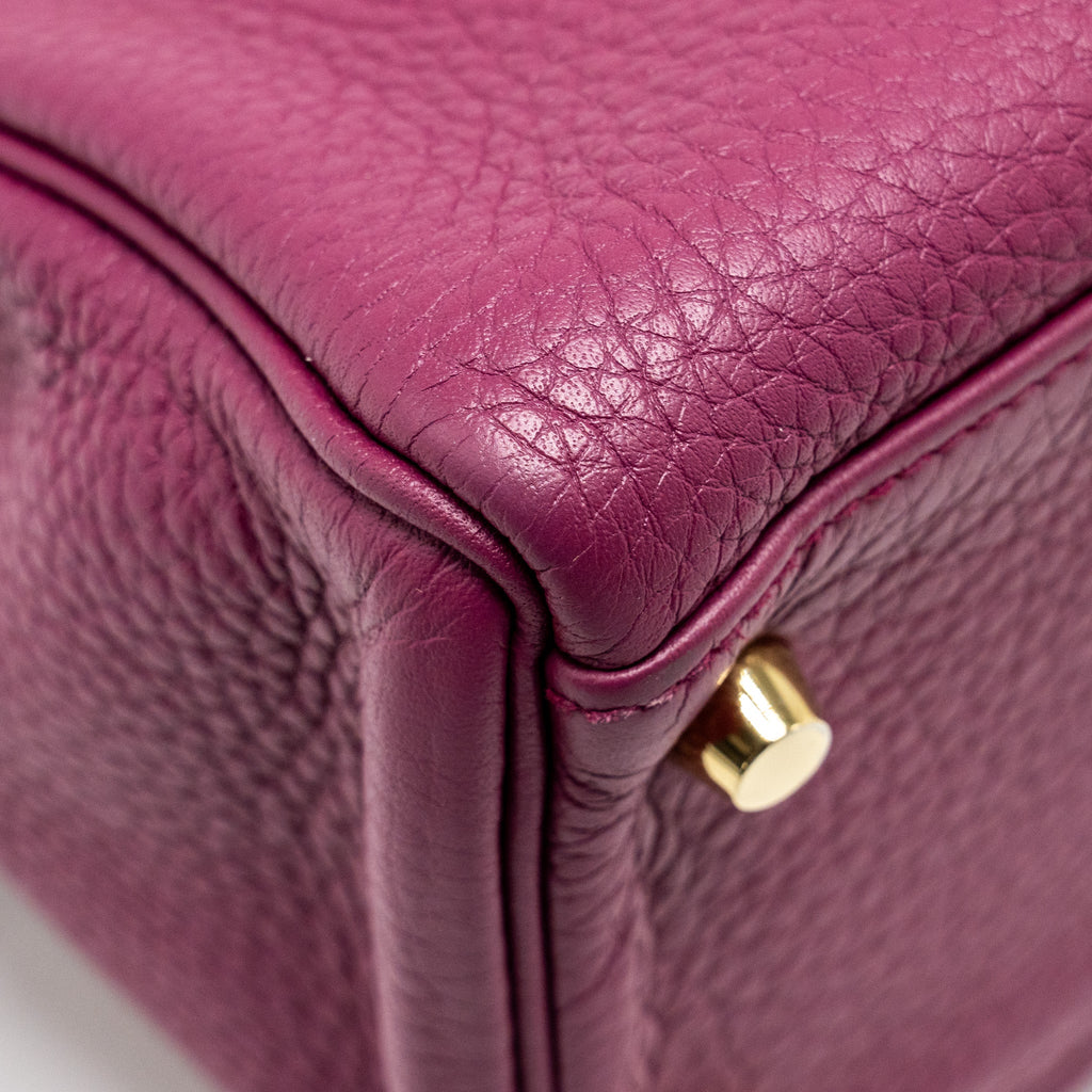 HERMES KELLY 32 CLEMENCE PURPLE TOSCA GHW