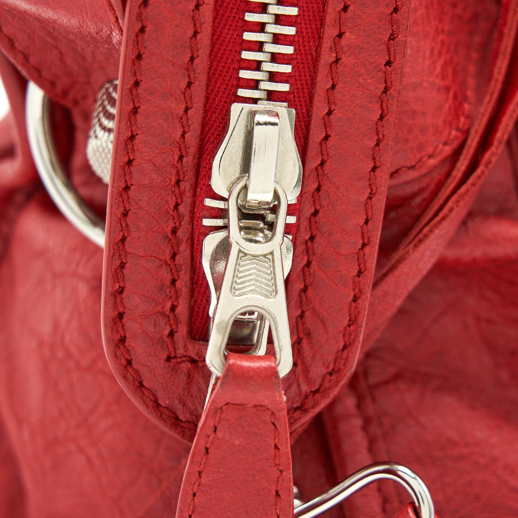 BALENCIAGA GIANT CITY BAG RED SHW