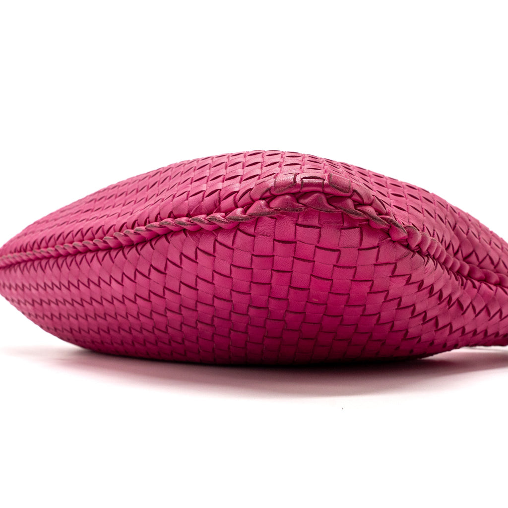 BOTTEGA VENETA INTRECCIATO LARGE SHOULDER BAG NAPPA PINK SHW