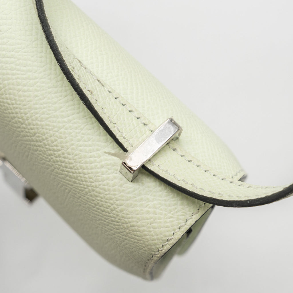 HERMES MINI CONSTANCE EPSOM VERT FIZZ SHW