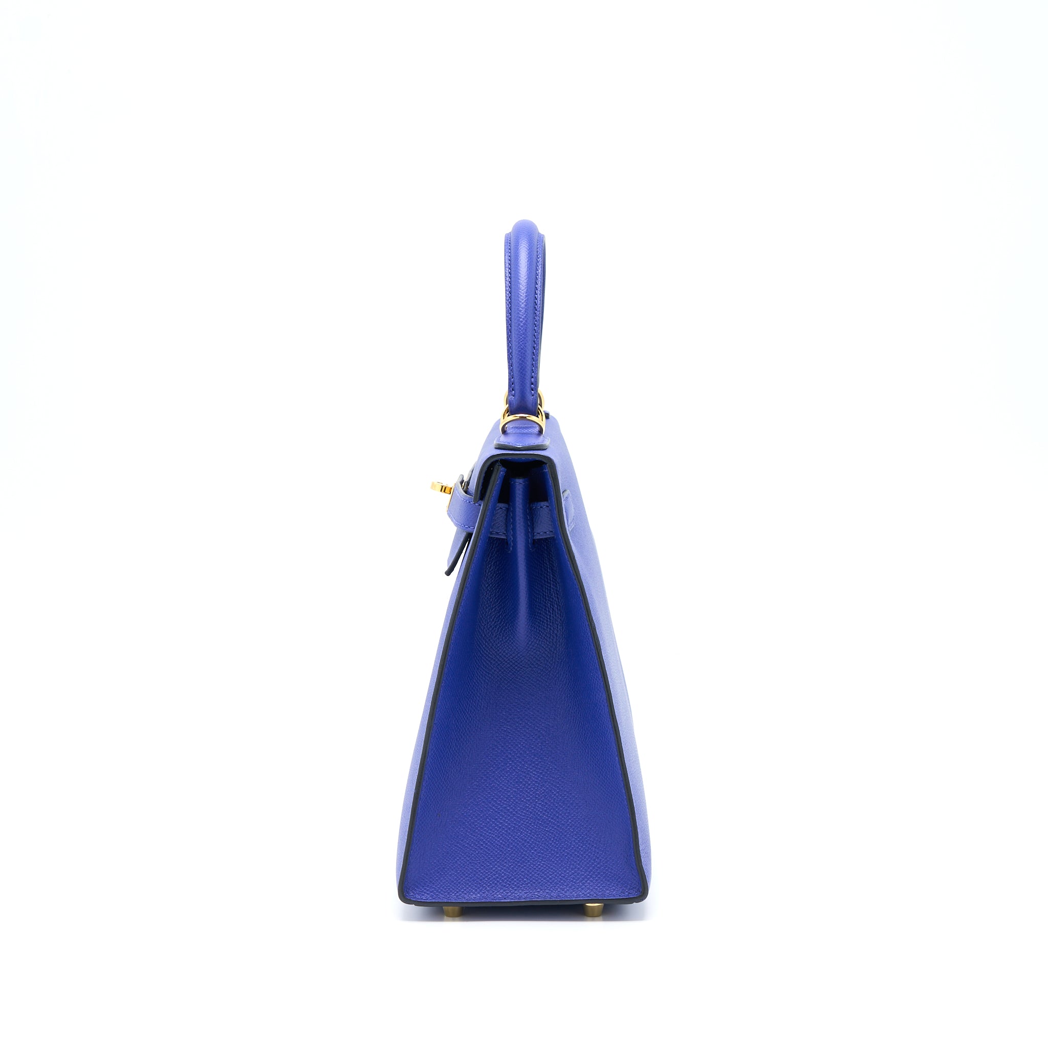 HERMES KELLY 28 SELLIER EPSOM BLEU ELECTRIQUE GHW