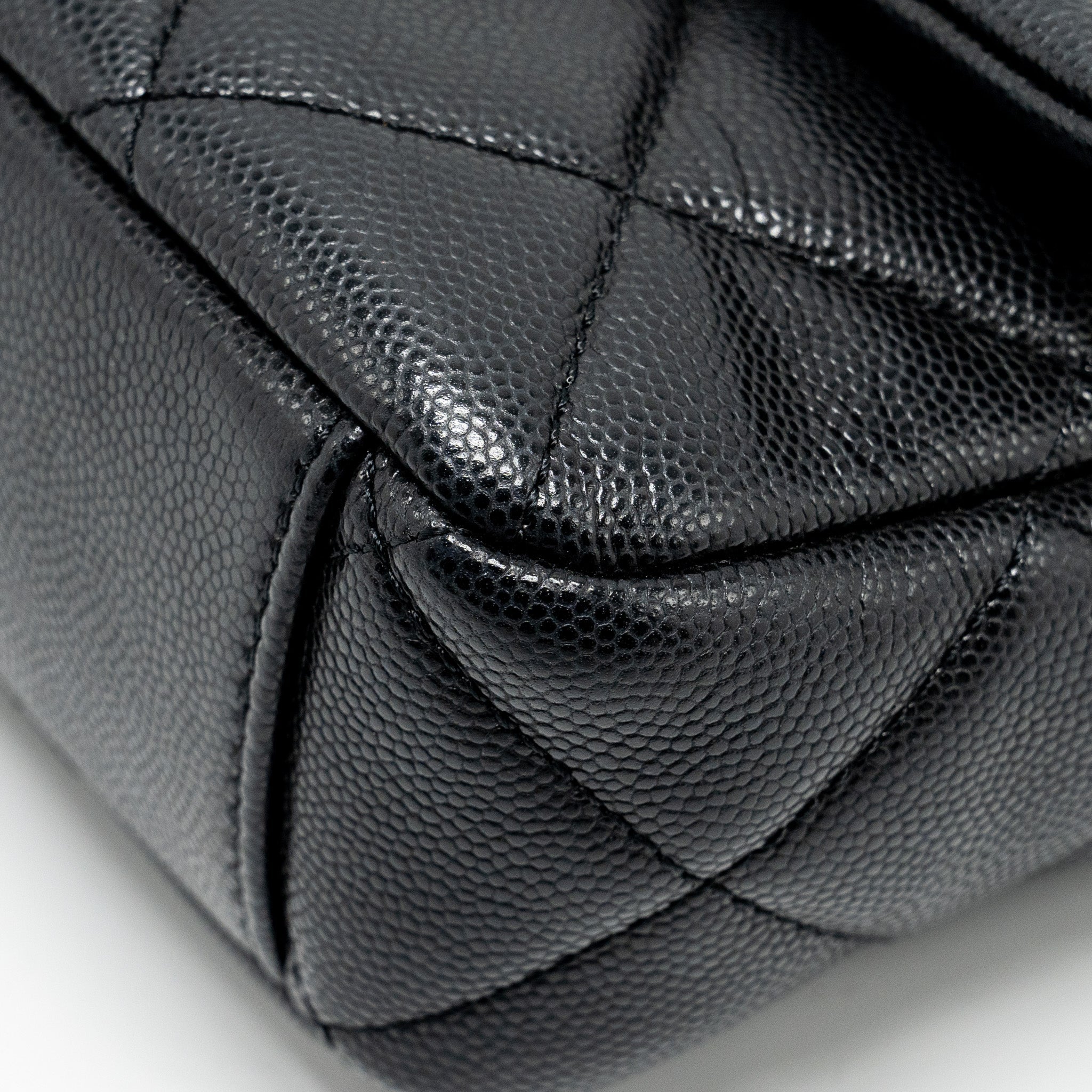 CHANEL TWIST YOUR BUTTON QUILTED FLAP BAG CAVIAR BLACK GHW (MICROCHIP)