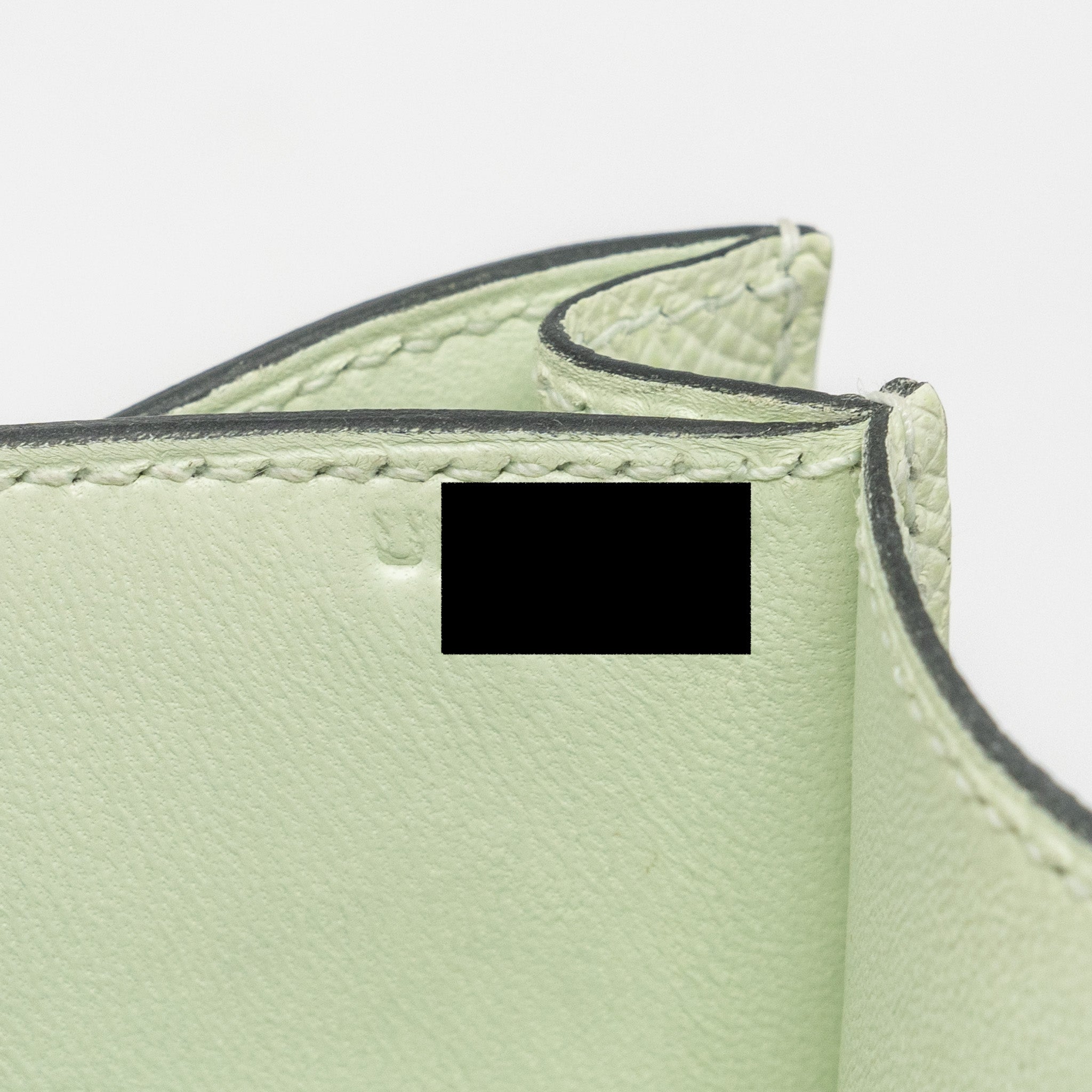HERMES MINI CONSTANCE EPSOM VERT FIZZ SHW