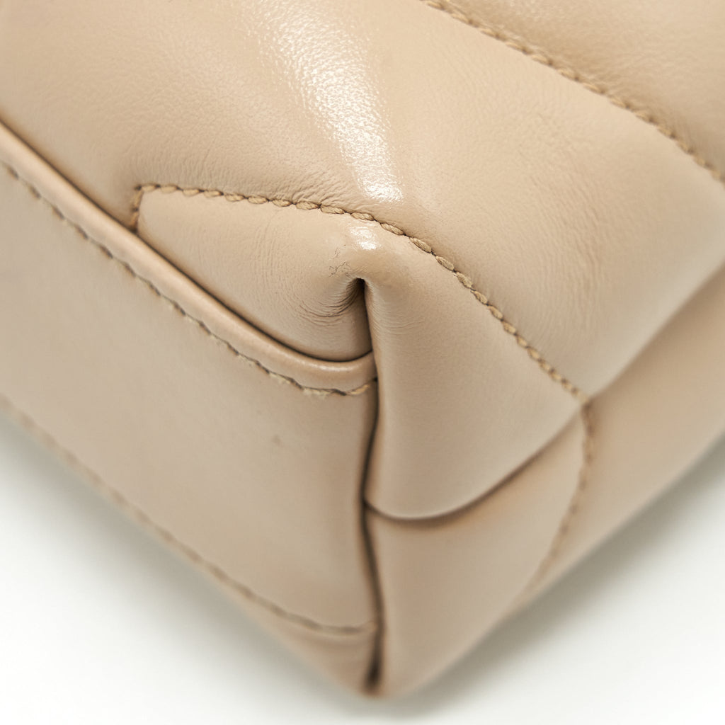 SAINT LAURENT/YSL LOU LOU BAG DARK BEIGE GHW