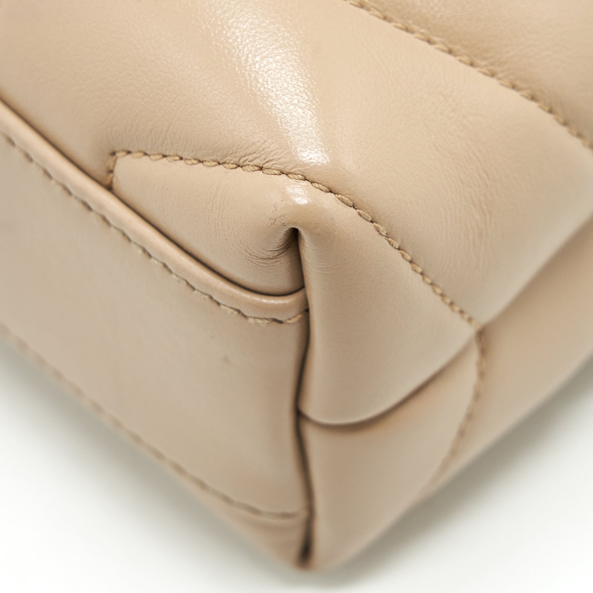 SAINT LAURENT/YSL LOU LOU BAG DARK BEIGE GHW