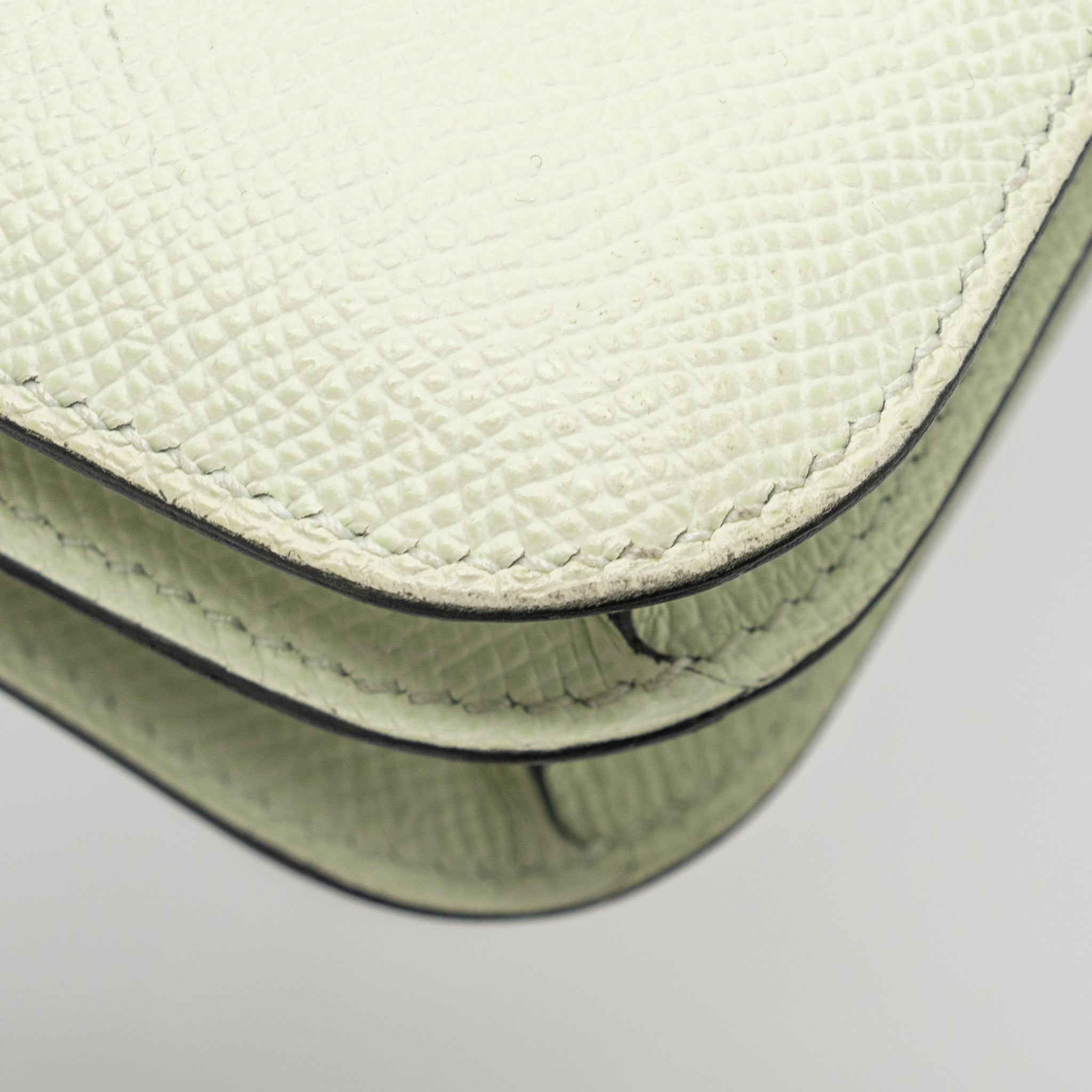 HERMES MINI CONSTANCE EPSOM VERT FIZZ SHW