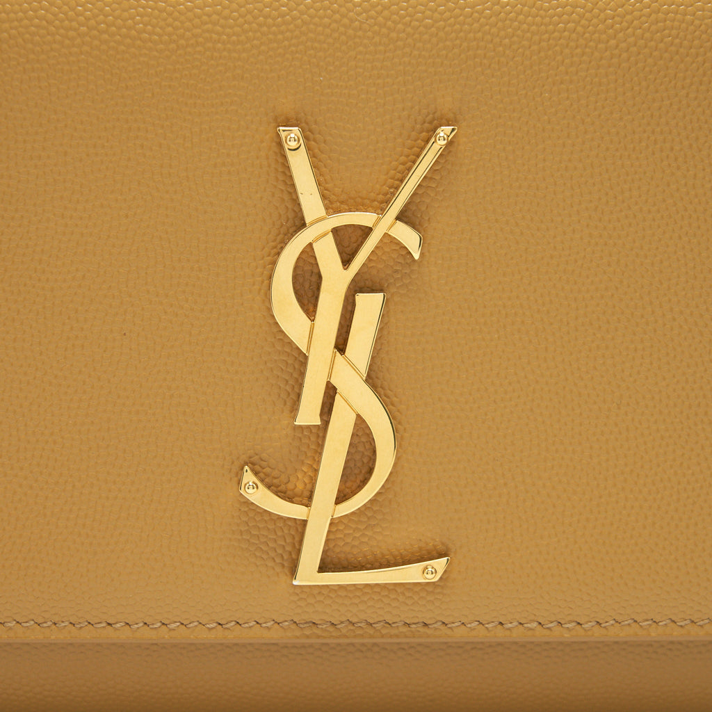 SAINT LAURENT SMALL KATE CROSSBODY BAG BEIGE GHW