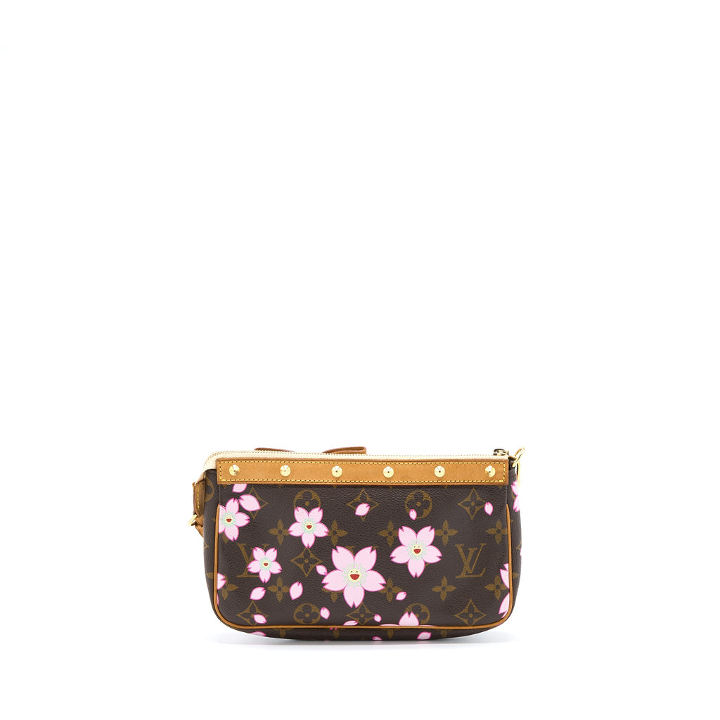 LOUIS VUITTON VINTAGE CHERRY BLOSSOM POCHETTE MONOGRAM CANVAS GHW