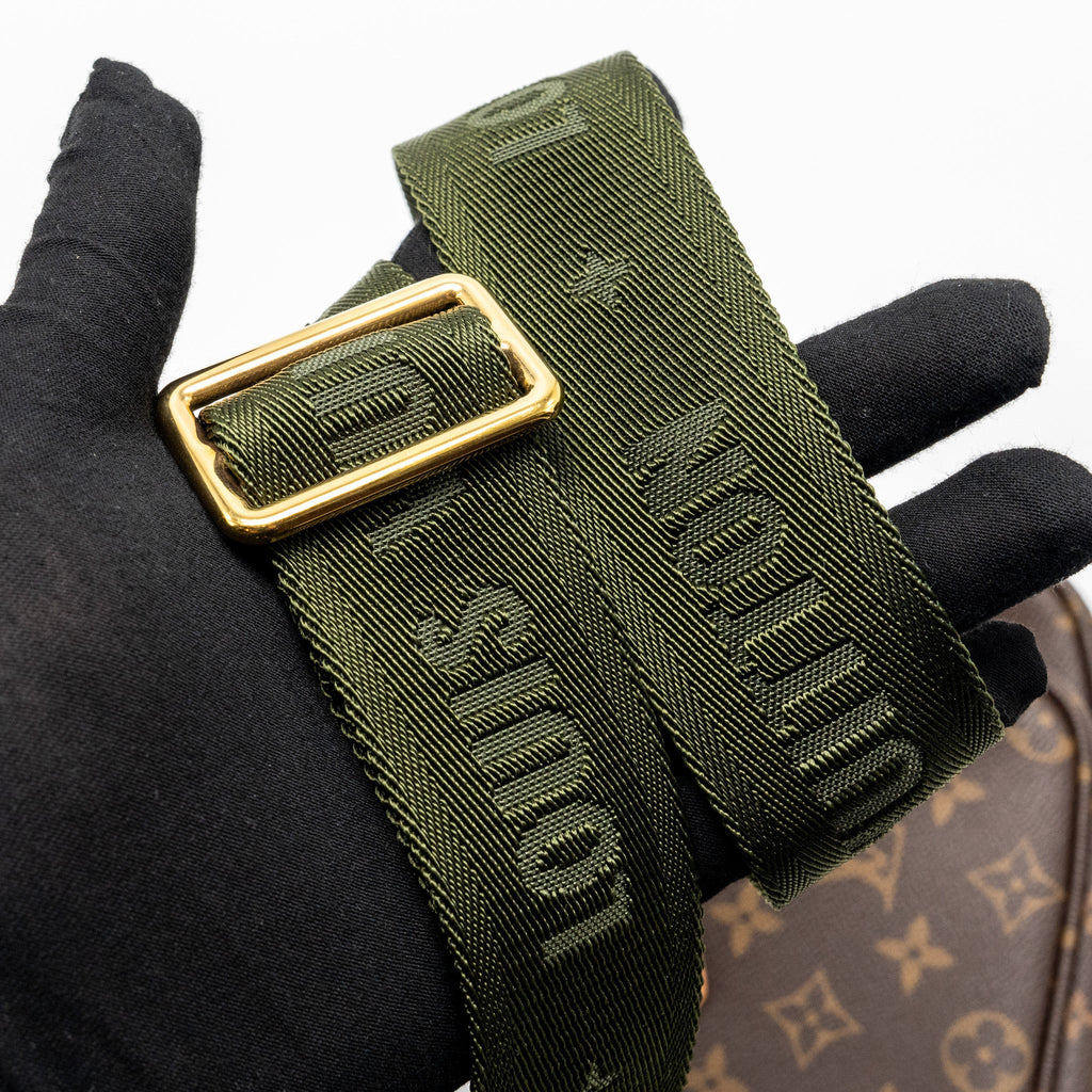 LOUIS VUITTON MULTI POCHETTE MONOGRAM CANVAS / KHAKI STRAP GHW