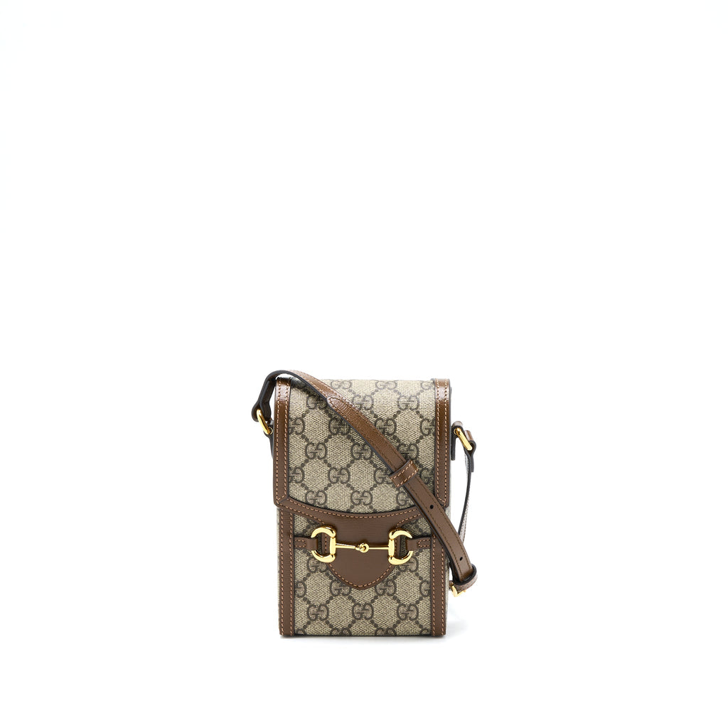 GUCCI HORSEBIT 1955 MINI BAG GG SUPREME GHW