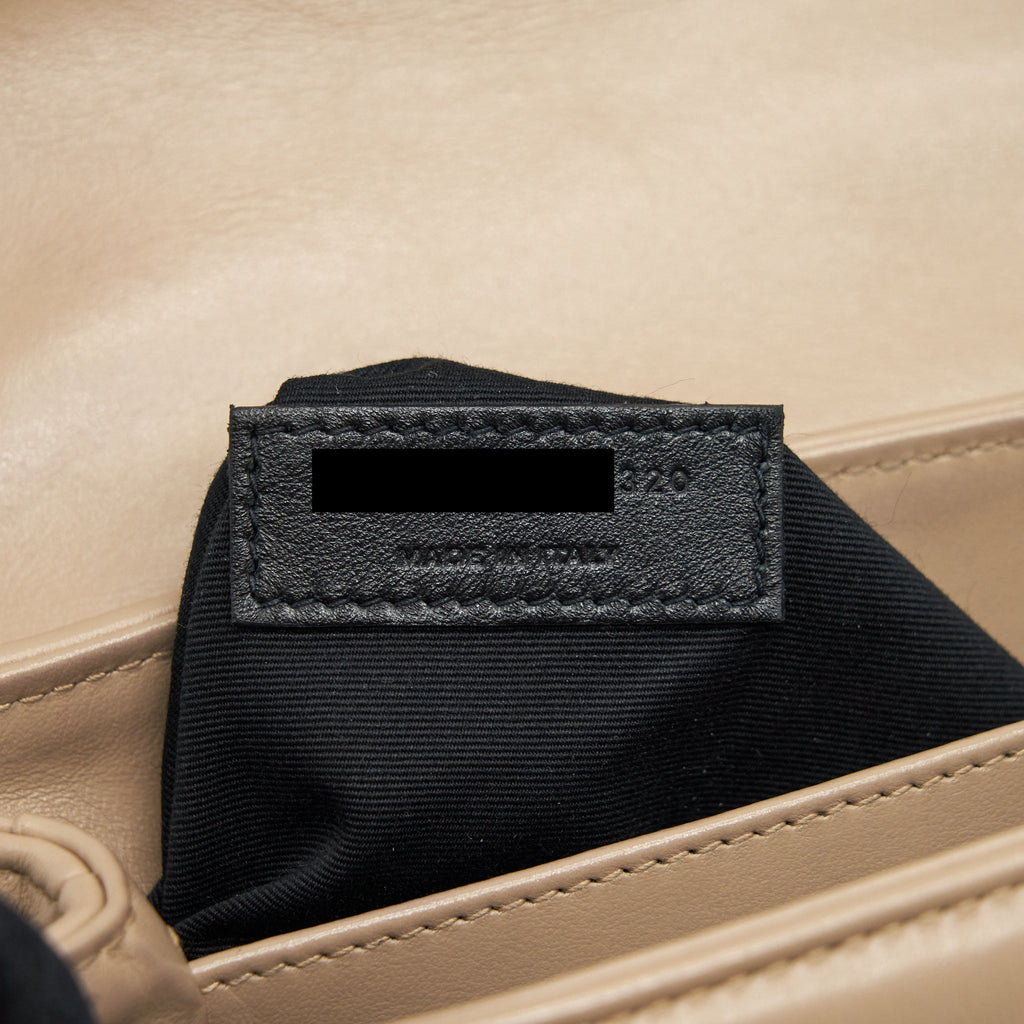 SAINT LAURENT/YSL LOU LOU BAG DARK BEIGE GHW