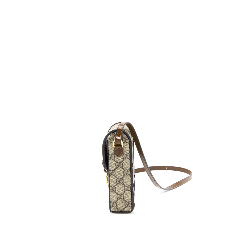 GUCCI HORSEBIT 1955 MINI BAG GG SUPREME GHW