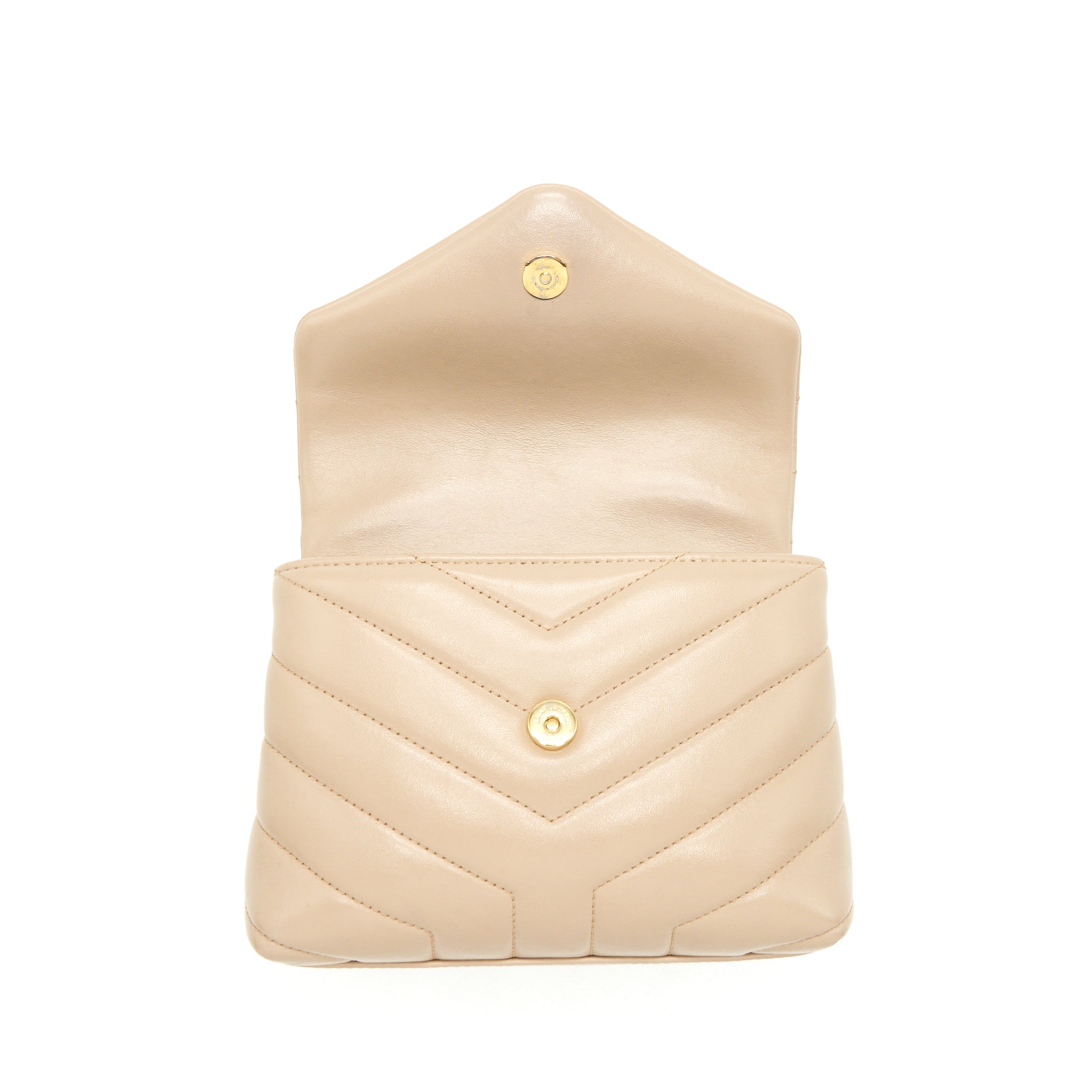 SAINT LAURENT/YSL LOU LOU BAG DARK BEIGE GHW