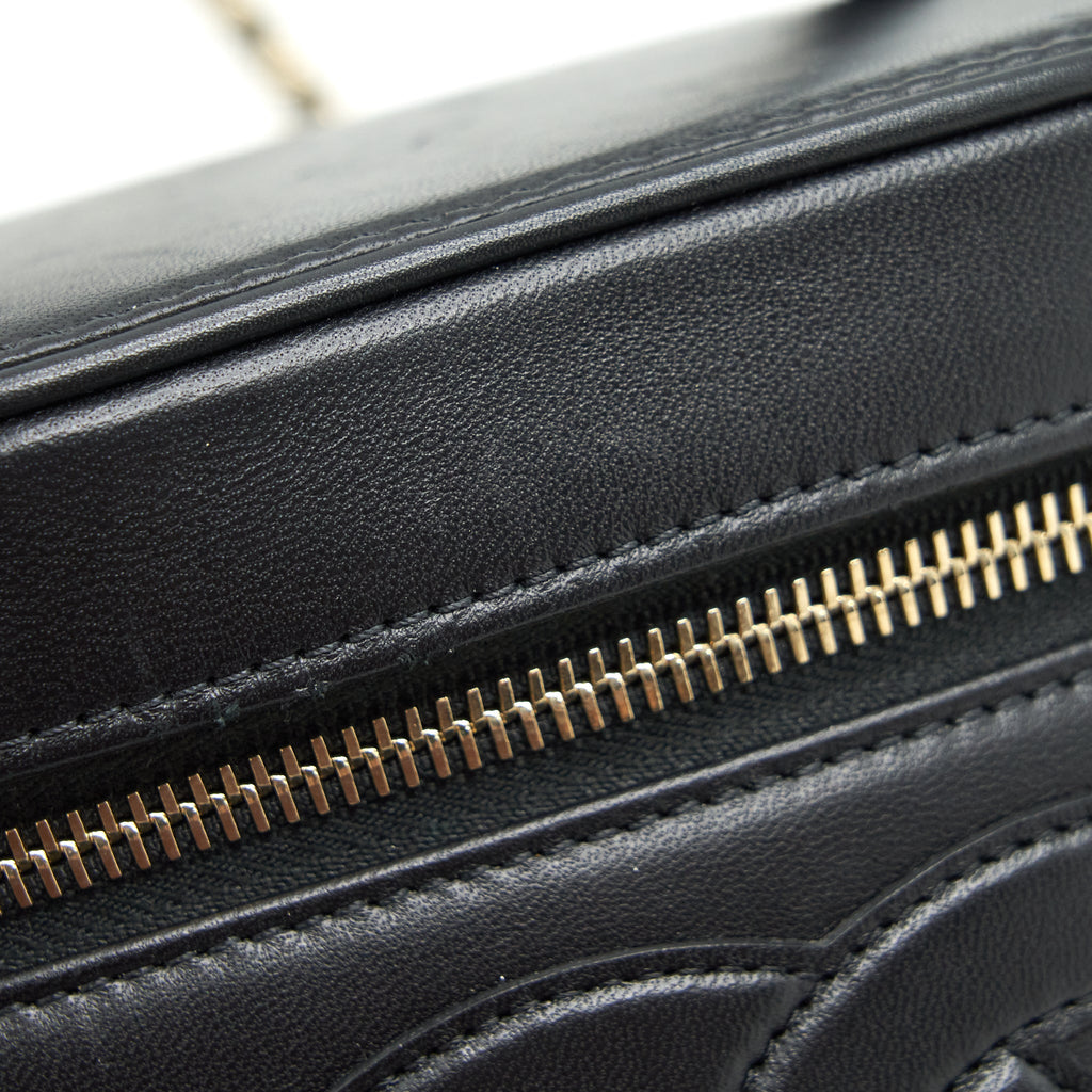 CHANEL VANITY CASE LAMBSKIN BLACK LGHW