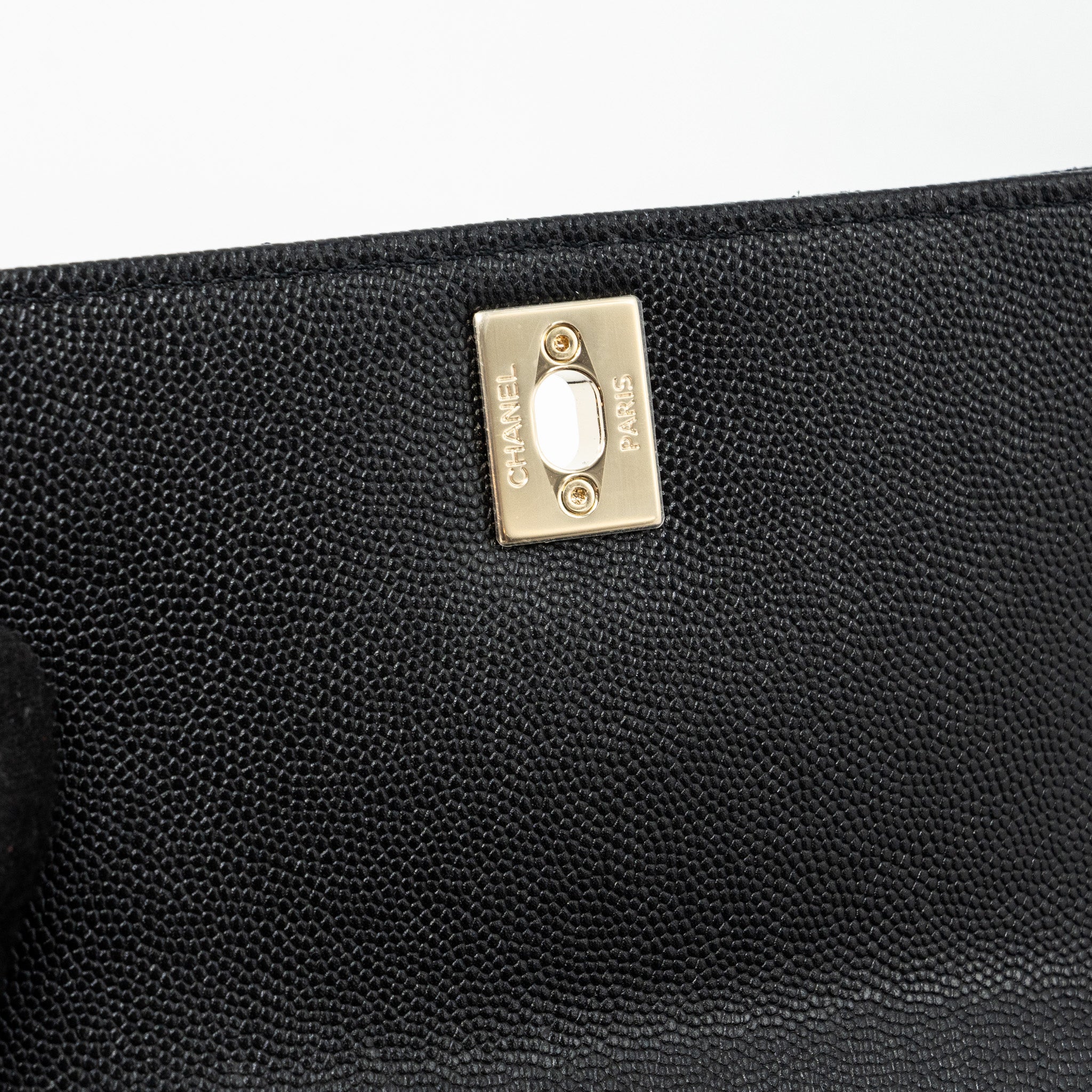 CHANEL COCO HANDLE EXTRA  MINI CAVIAR BLACK LGHW(MICROCHIP)