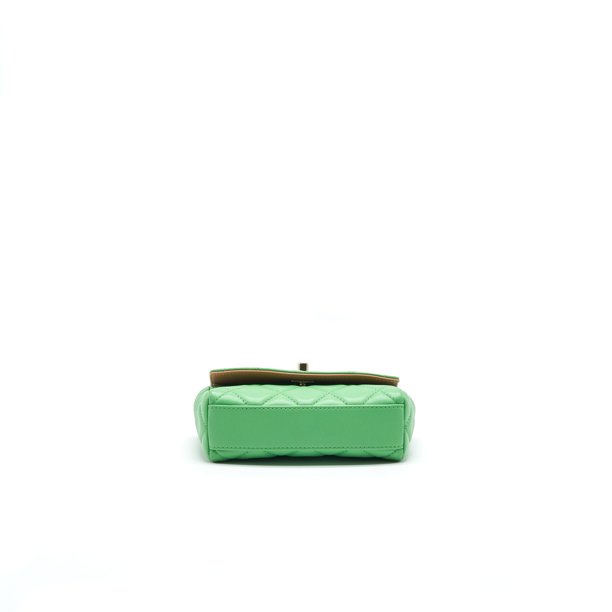 CHANEL SMALL SCARF ENTWINED CHAIN BAG GREEN