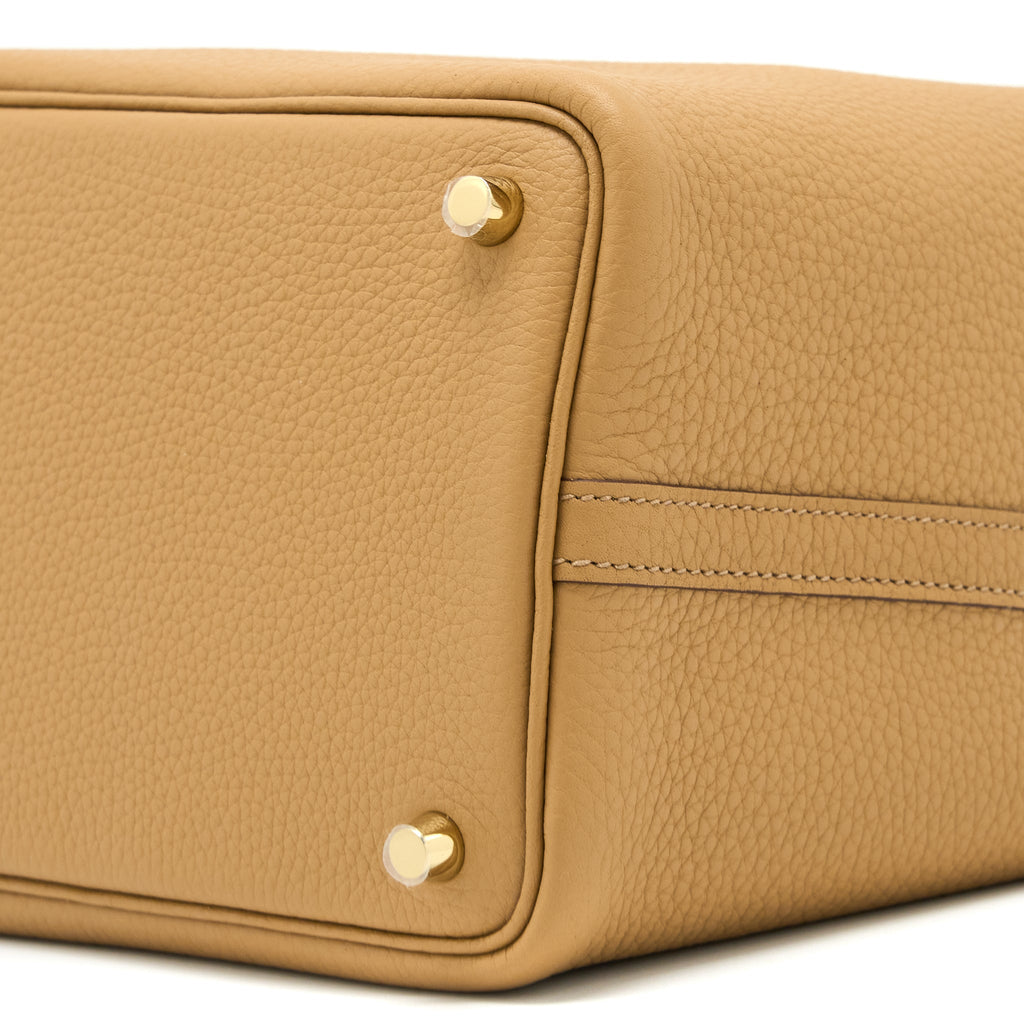 HERMES PICOTIN 18 LOCK BAG CLEMENCE 4B BISCUIT GHW