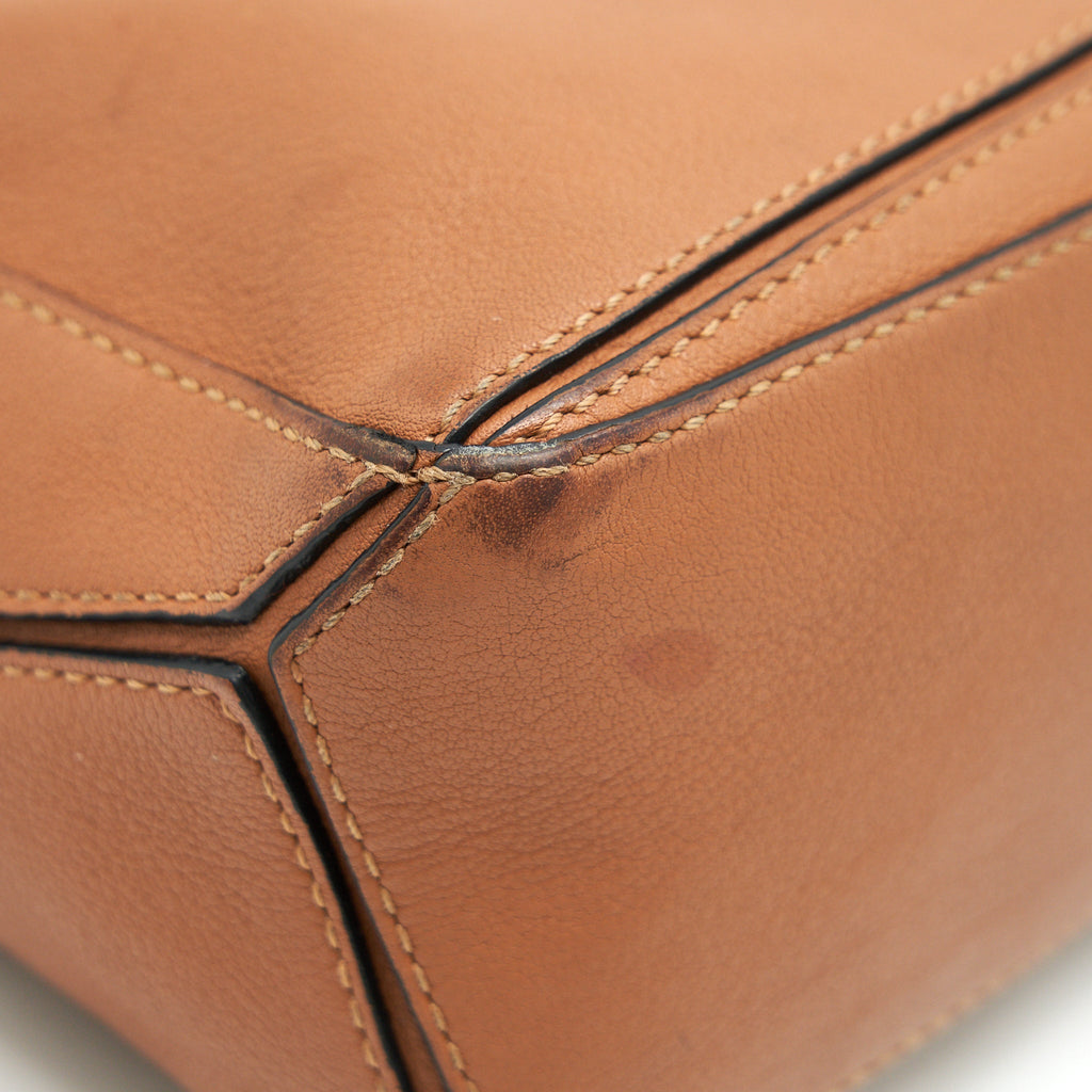 LOEWE MINI PUZZLE BAG IN TAN
