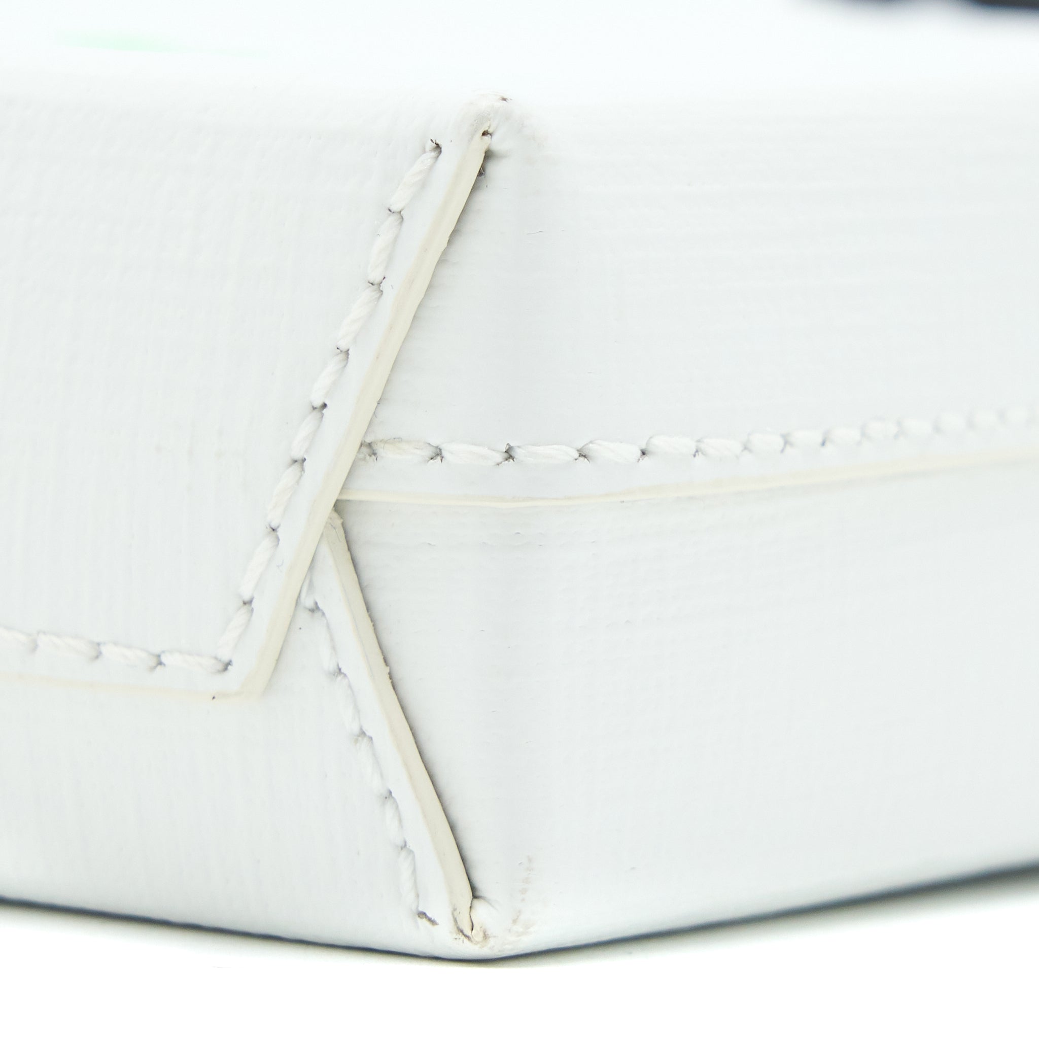 BALENCIAGA MINI SHOPPING PHONE POUCH CALFSKIN WHITE/MULTICOLOUR SHW