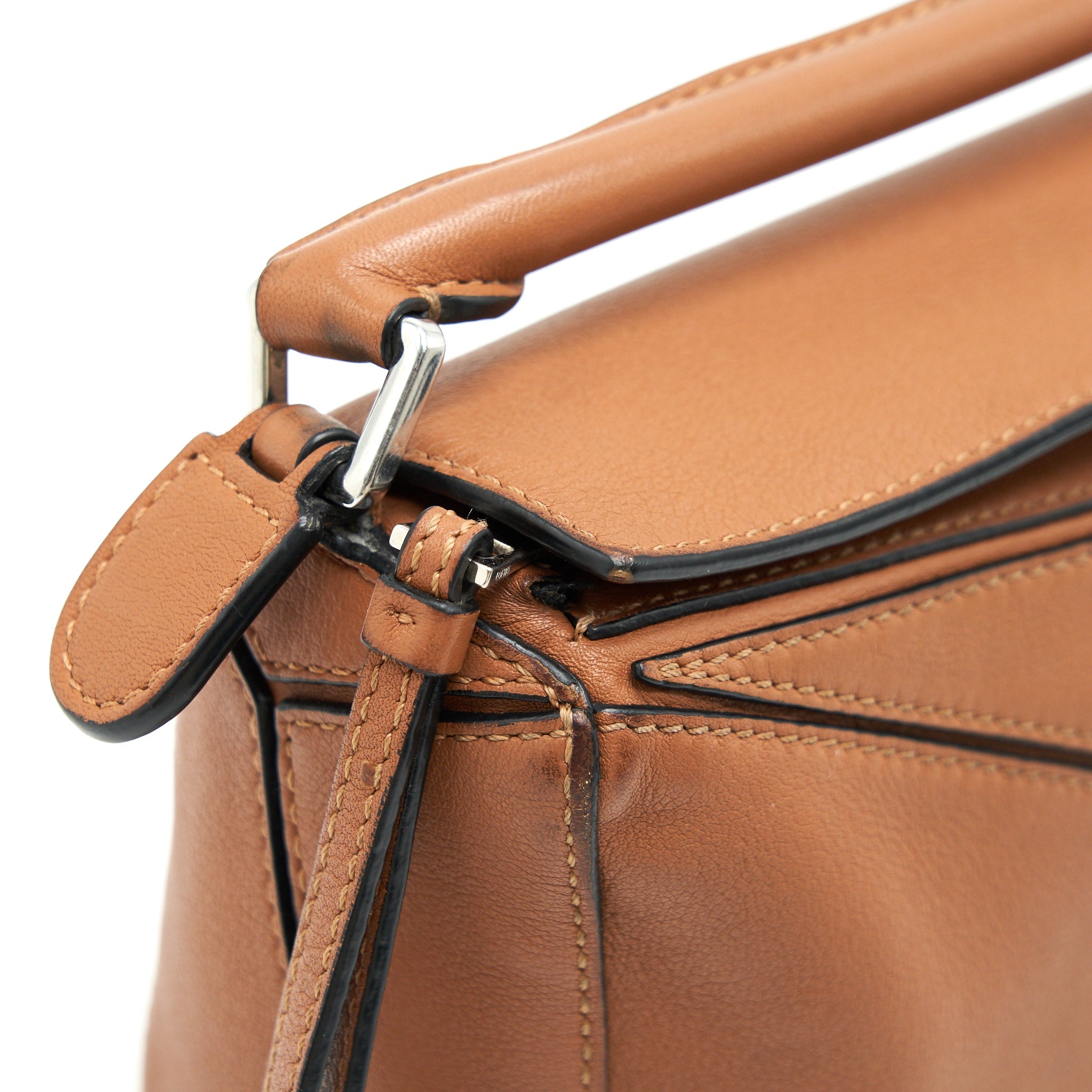 LOEWE MINI PUZZLE BAG IN TAN