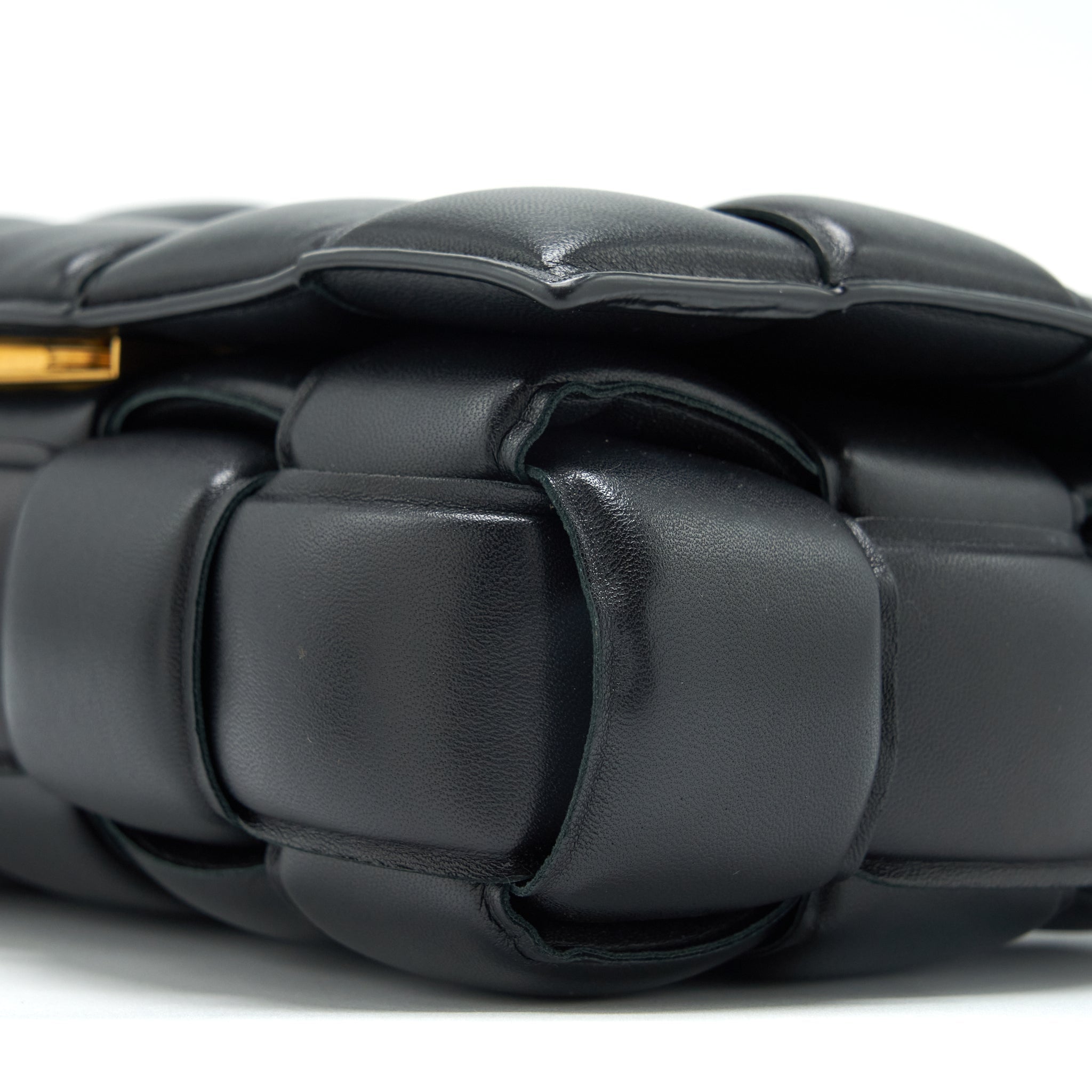 BOTTEGA VENETA PADDED CASSETTE BLACK GHW