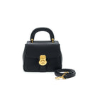 BURBERRY SMALL DK88 TOP HANDLE BAG BLACK