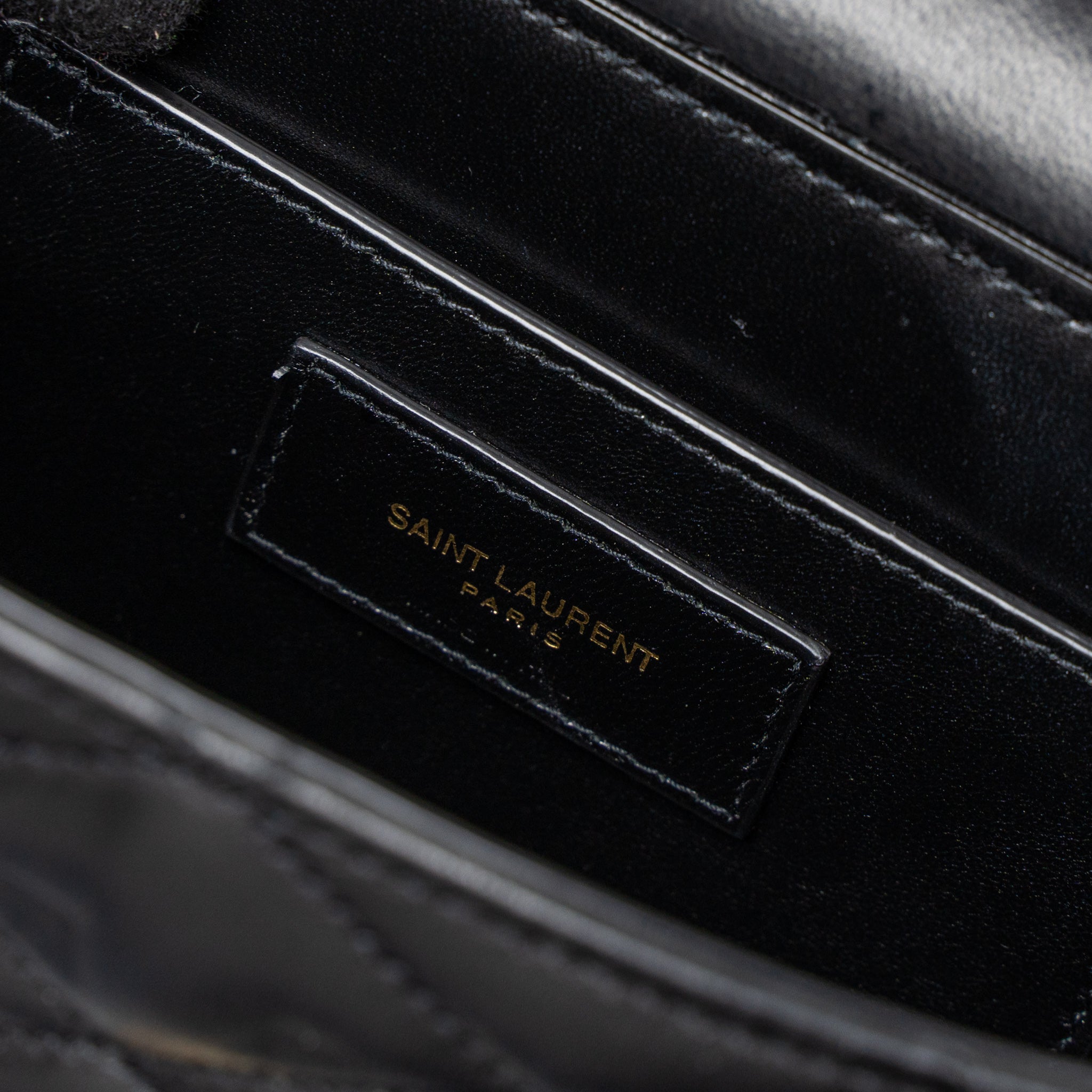 SAINT LAURENT JUNE BOX BAG LAMBSKIN BLACK GHW