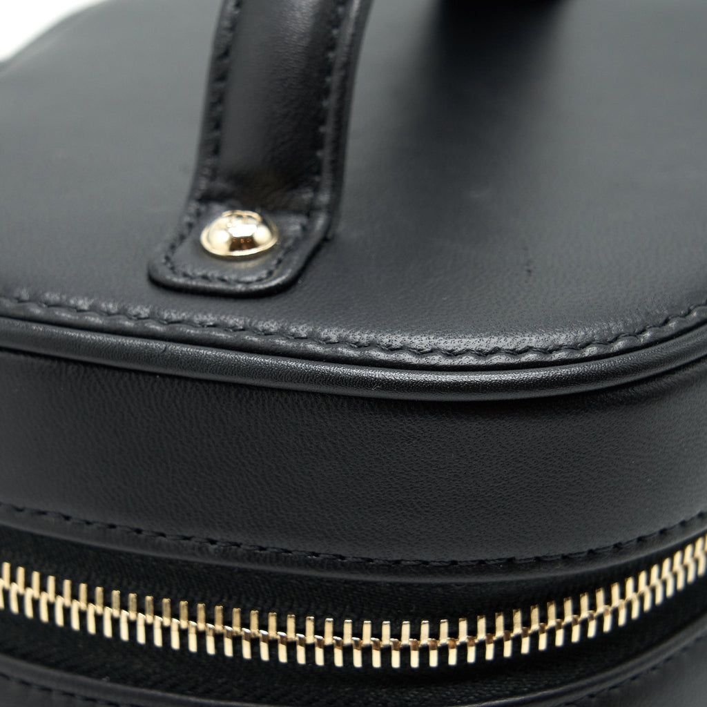 CHANEL VANITY CASE LAMBSKIN BLACK LGHW