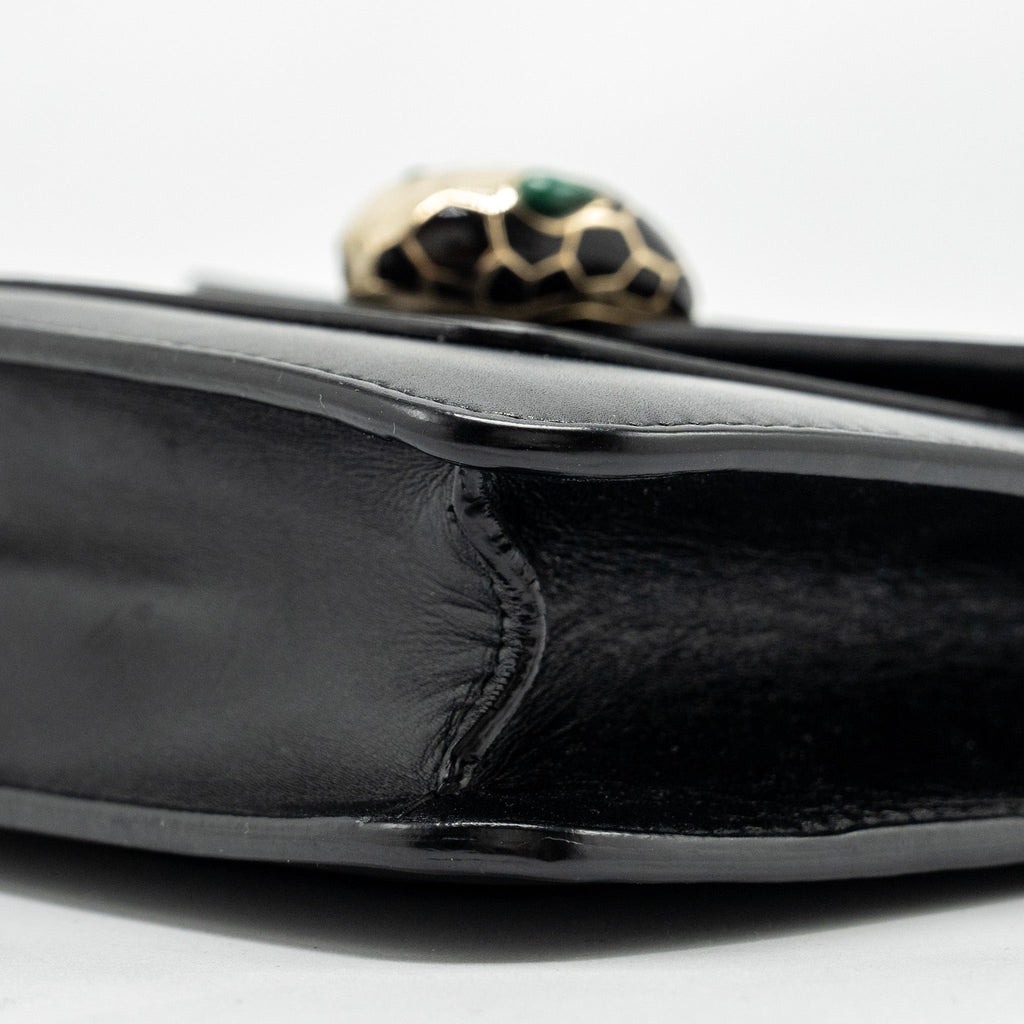 BVLGARI SERPENTI FOREVER CROSSBODY BAG CALFSKIN BLACK LGHW
