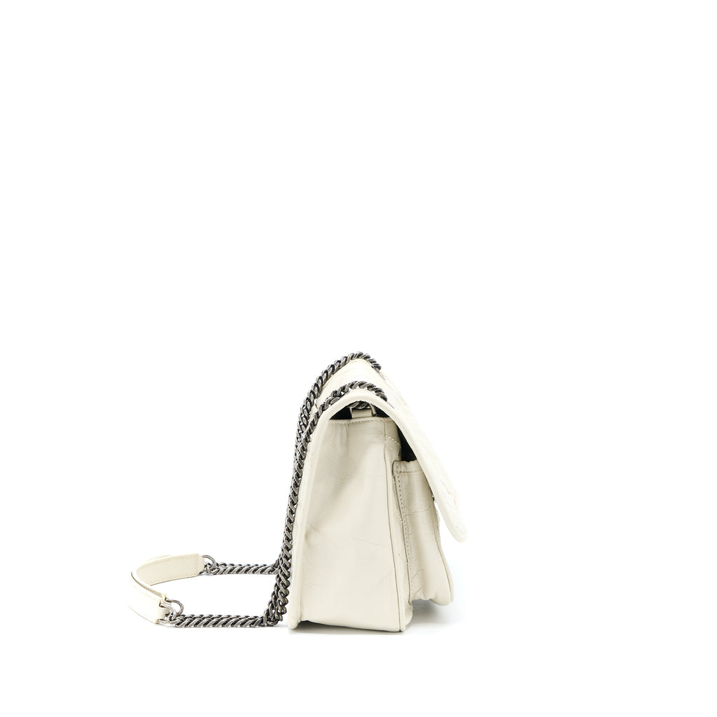 SAINT LAURENT/ YSL NIKI BABY CHAIN BAG IN CRINKLED VINTAGE LEATHER