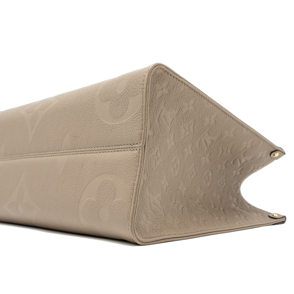LOUIS VUITTON ON THE GO MM MONOGRAM EMPREINTE TOURTERELLE GHW