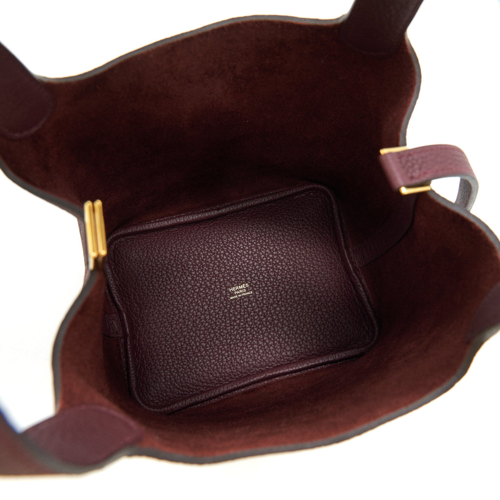 HERMES PICOTIN 18 LOCK BAG 57 BORDEAUX GHW