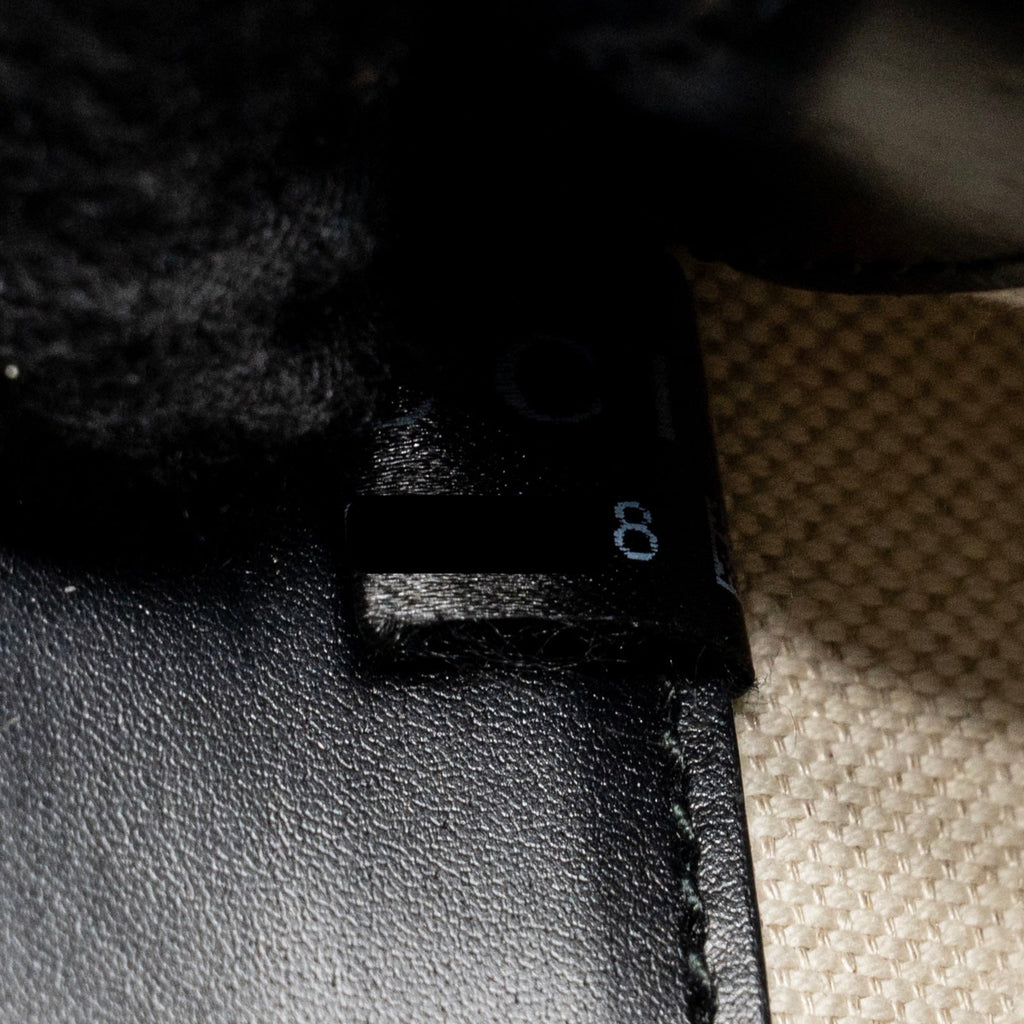 GUCCI GG MARMONT SQUARE PURSE BAG CALFSKIN BLACK GHW