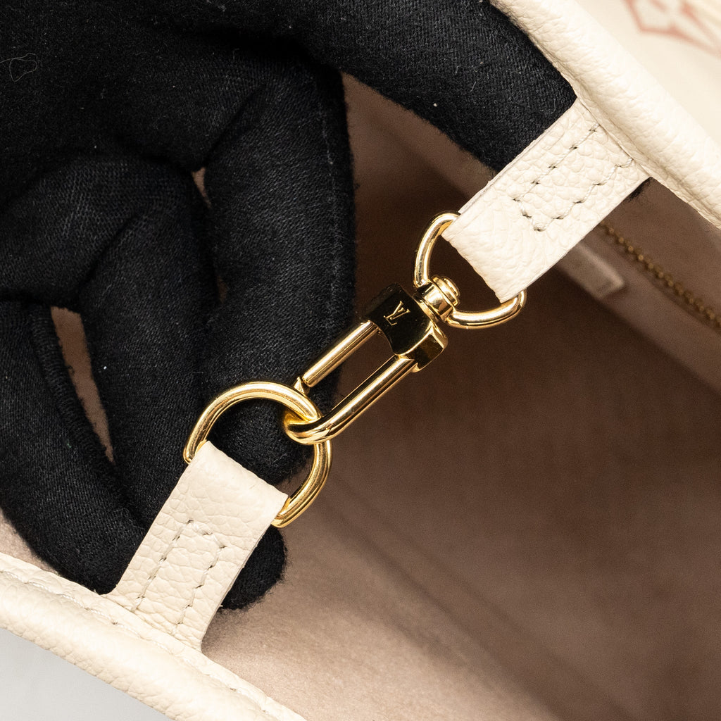LOUIS VUITTON NEVERFULL MM MONOGRAM EMPREINTE CRÈME/ROSE TRIANON GHW(NEW VERSION)
