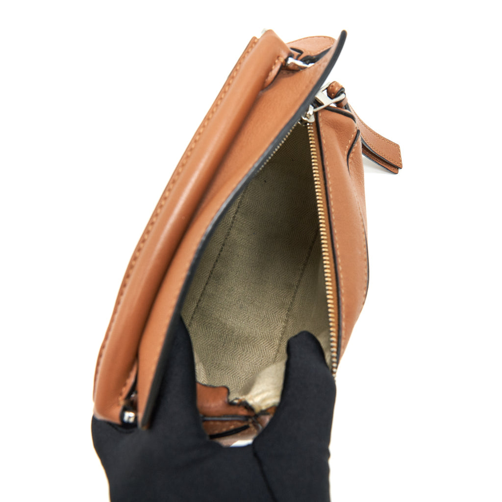 LOEWE MINI PUZZLE BAG IN TAN