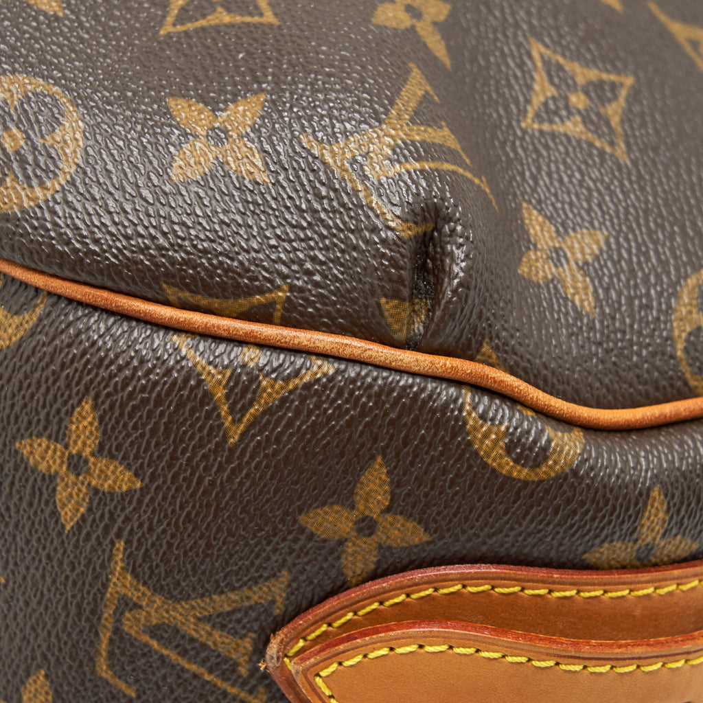 LOUIS VUITTON VINTAGE LARGE SHOULDER BAG MONOGRAM CANVAS GHW