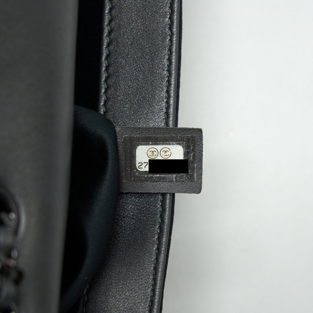 CHANEL MINI RECTANGULAR FLAP BAG SEQUINS MULTICOLOR BLACK HARDWARE